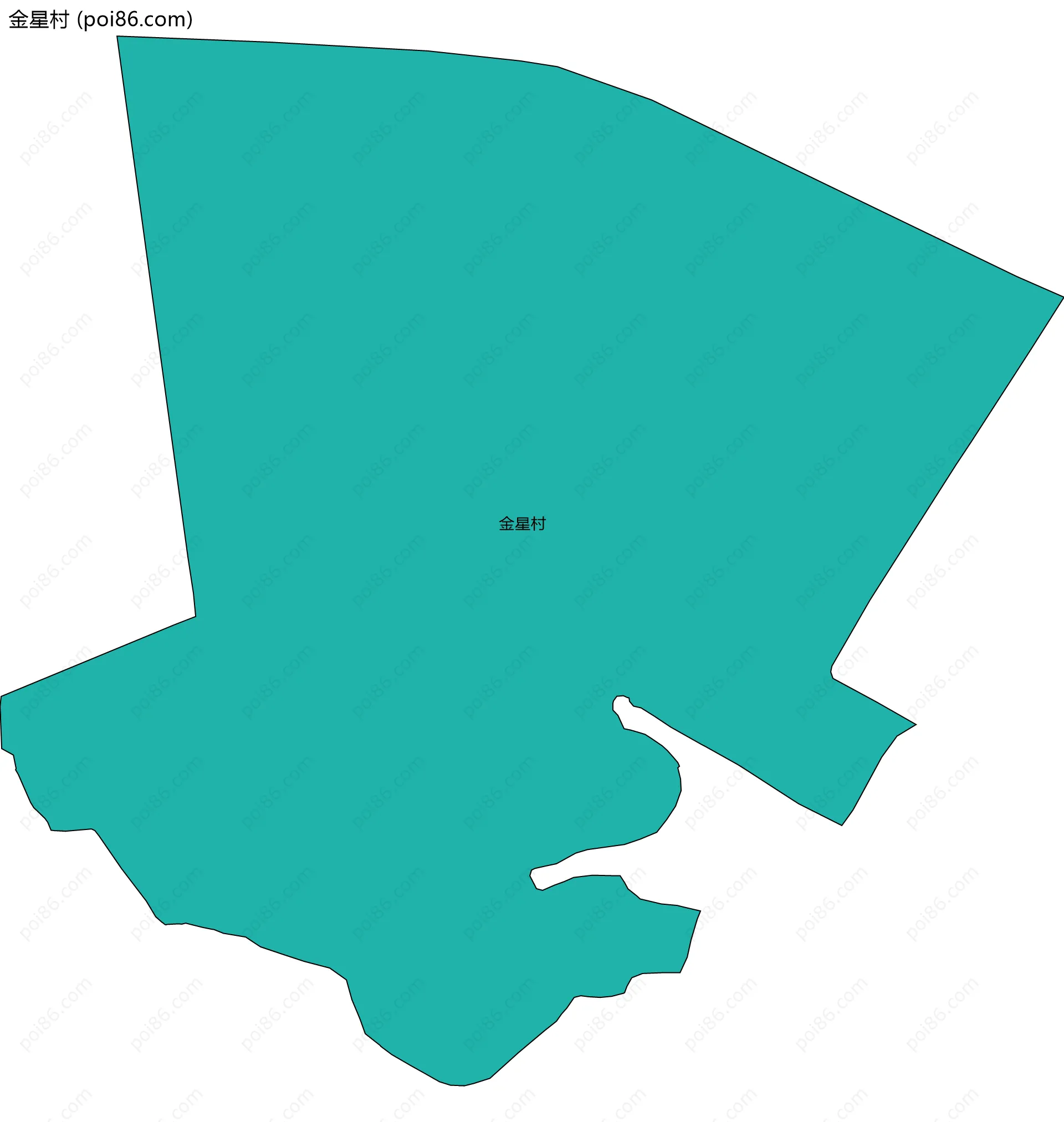 金星村边界地图