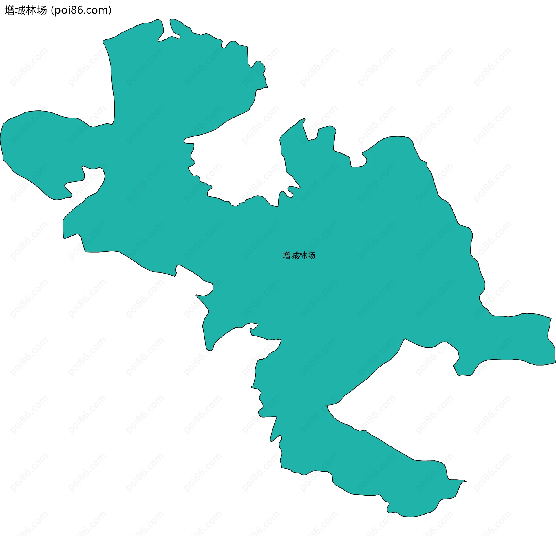 增城林场边界地图