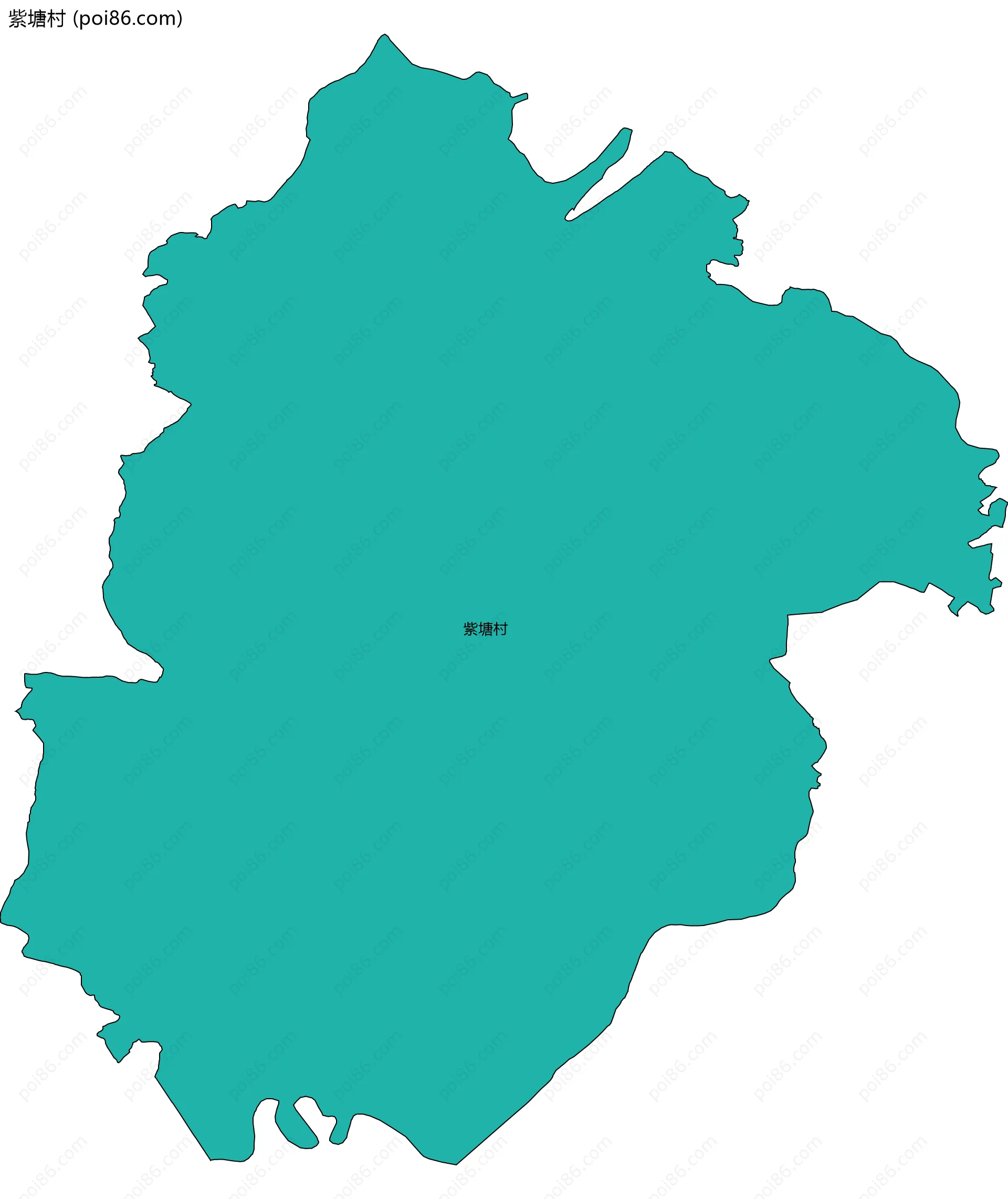 紫塘村边界地图