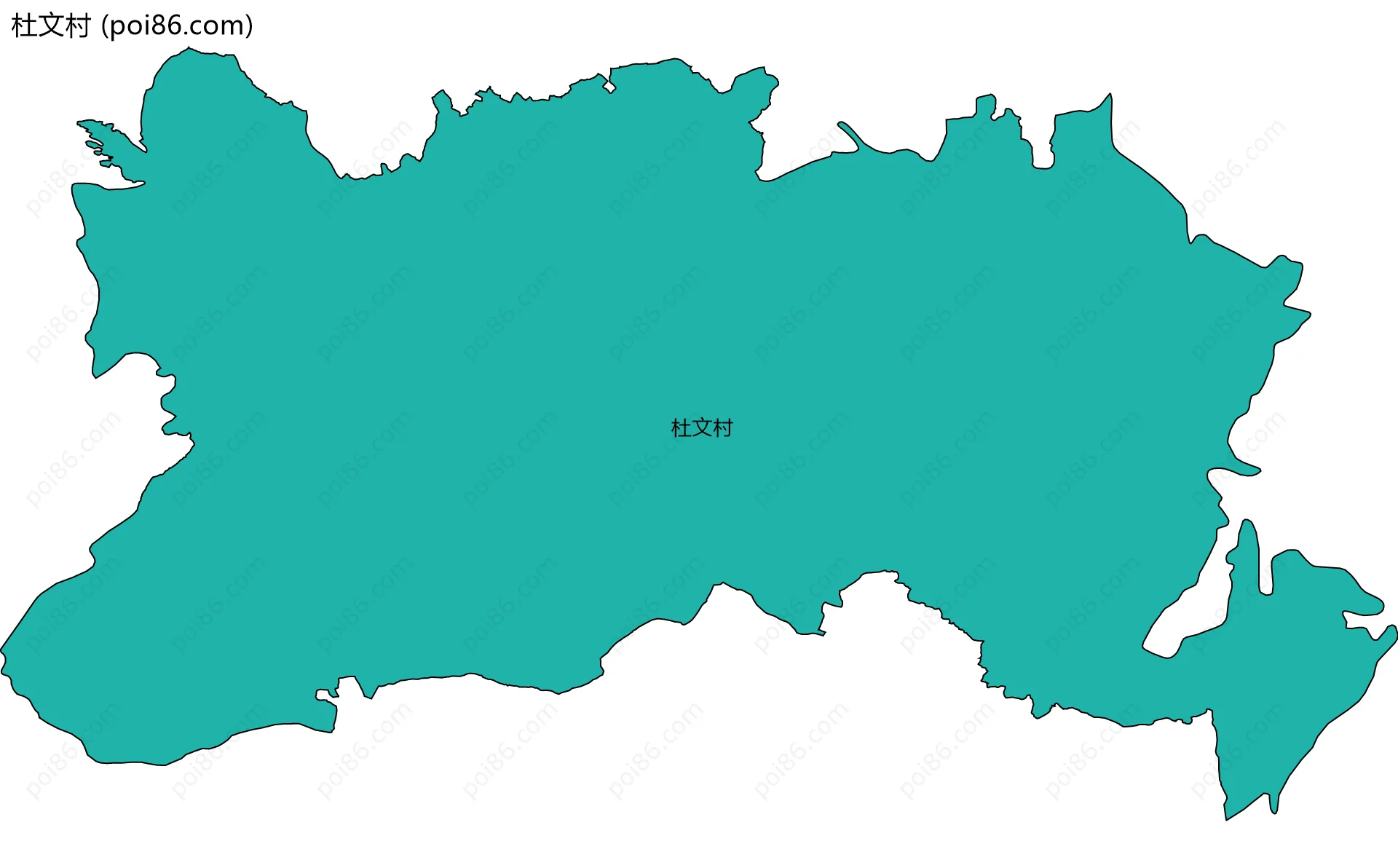 杜文村边界地图