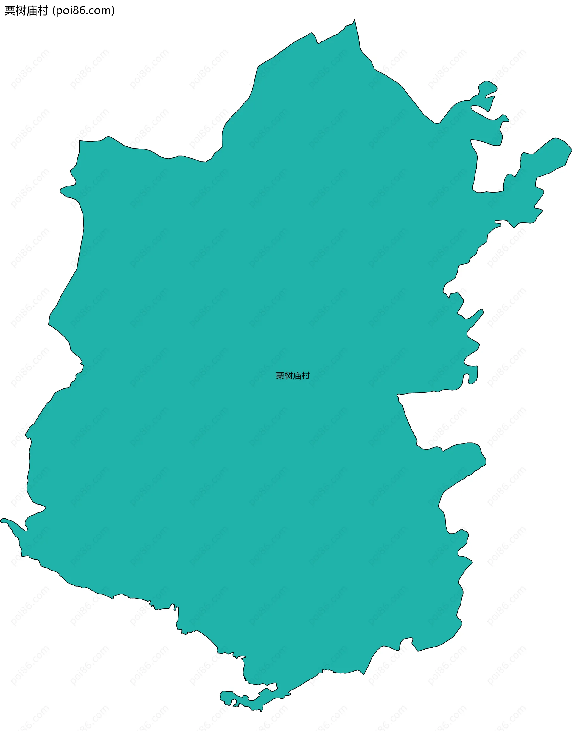 栗树庙村边界地图