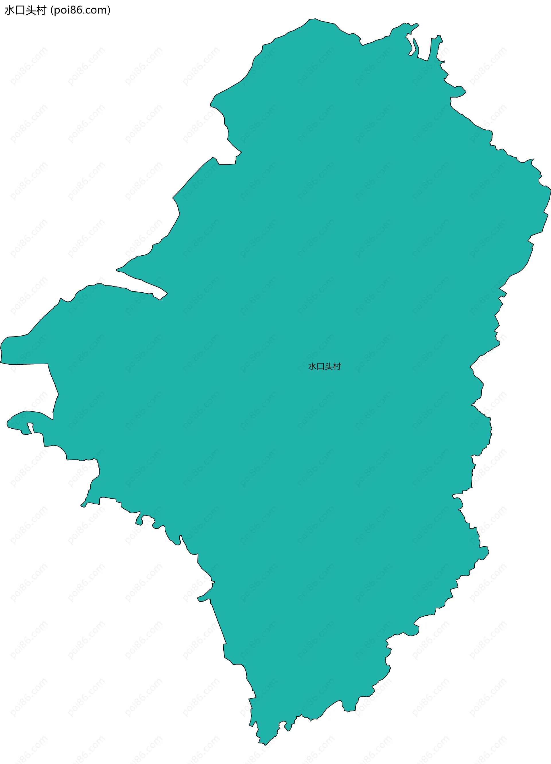水口头村边界地图