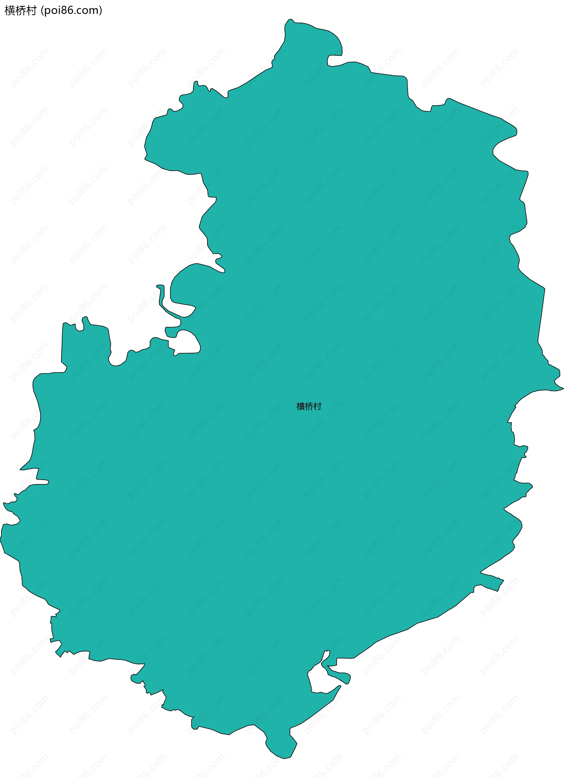 横桥村边界地图