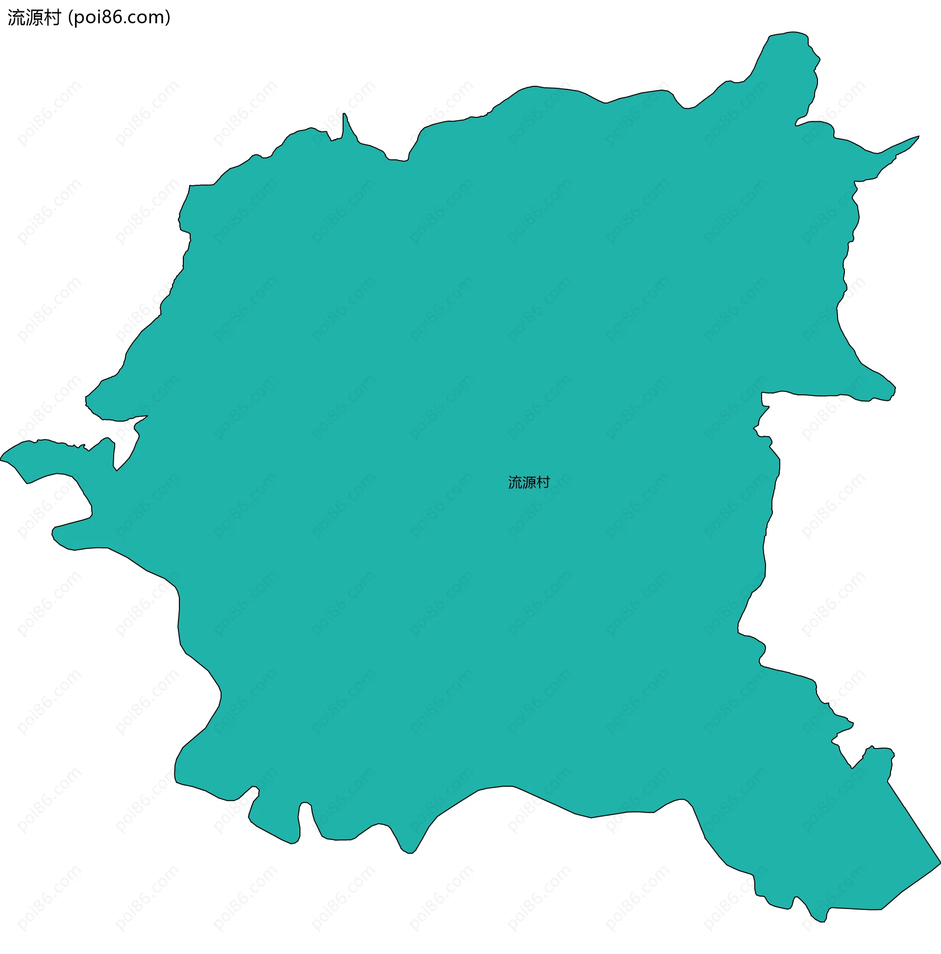 流源村边界地图