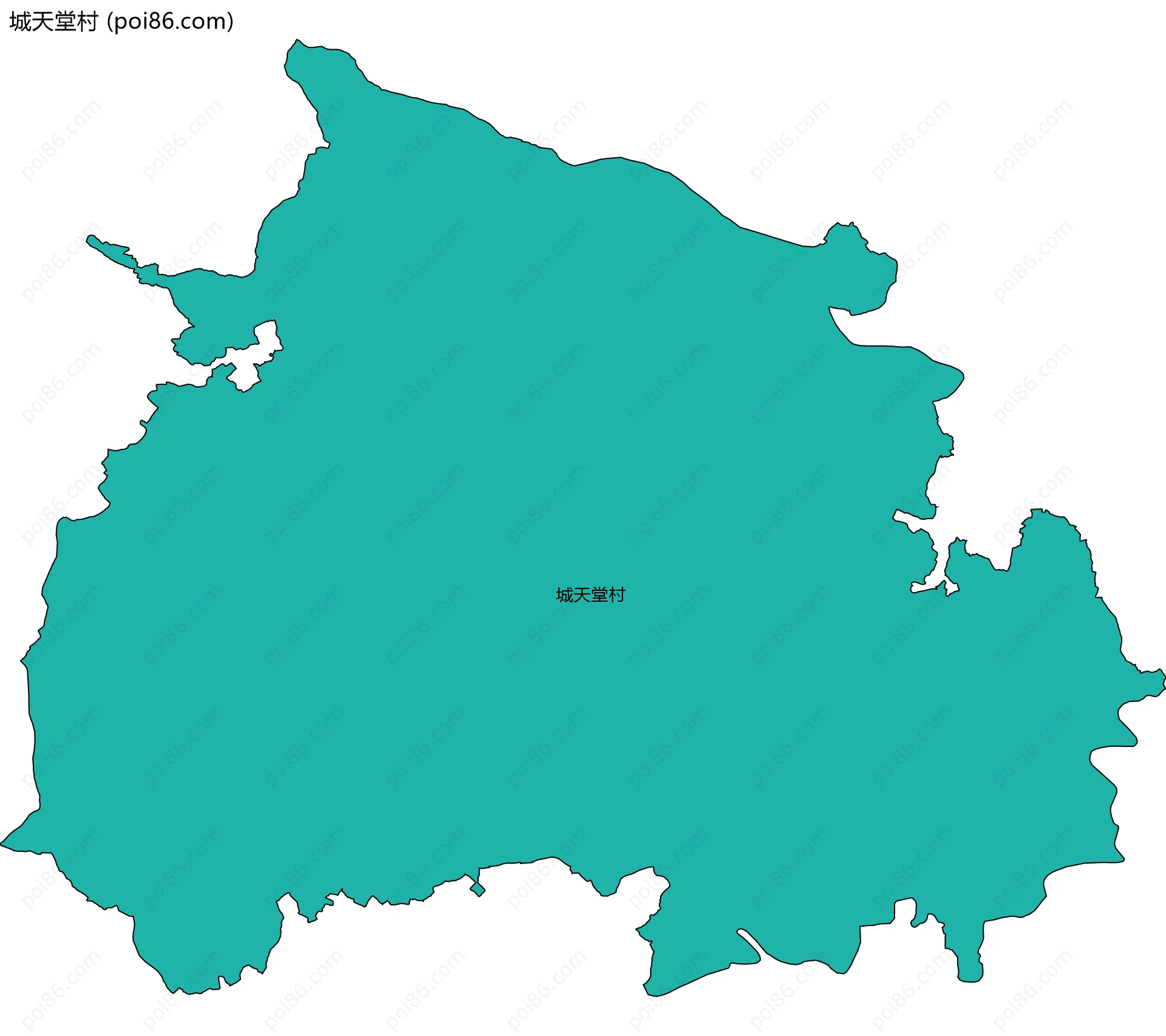 城天堂村边界地图