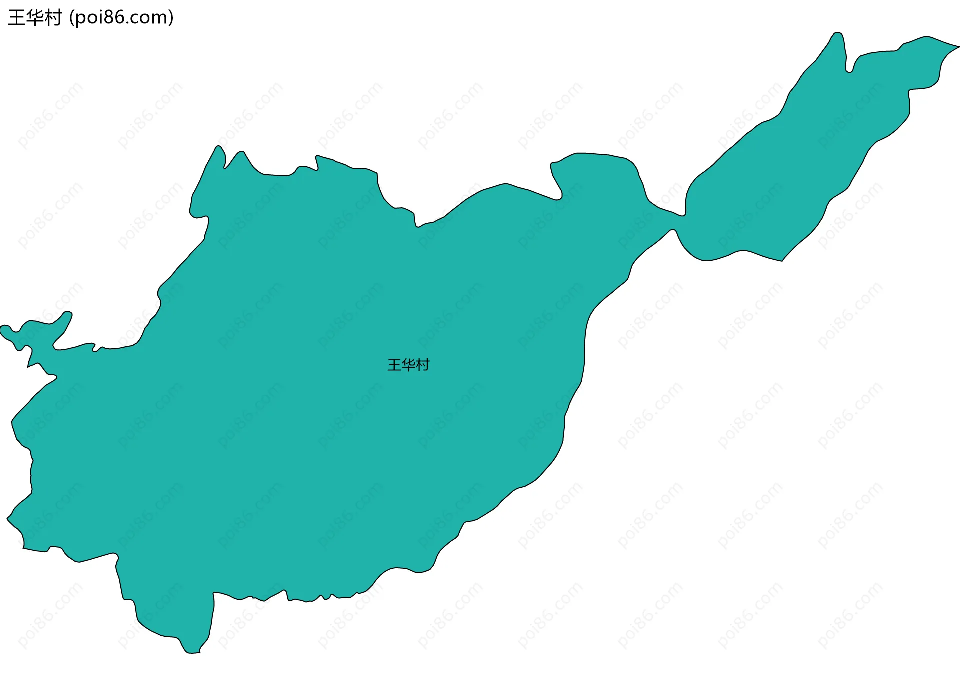 王华村边界地图