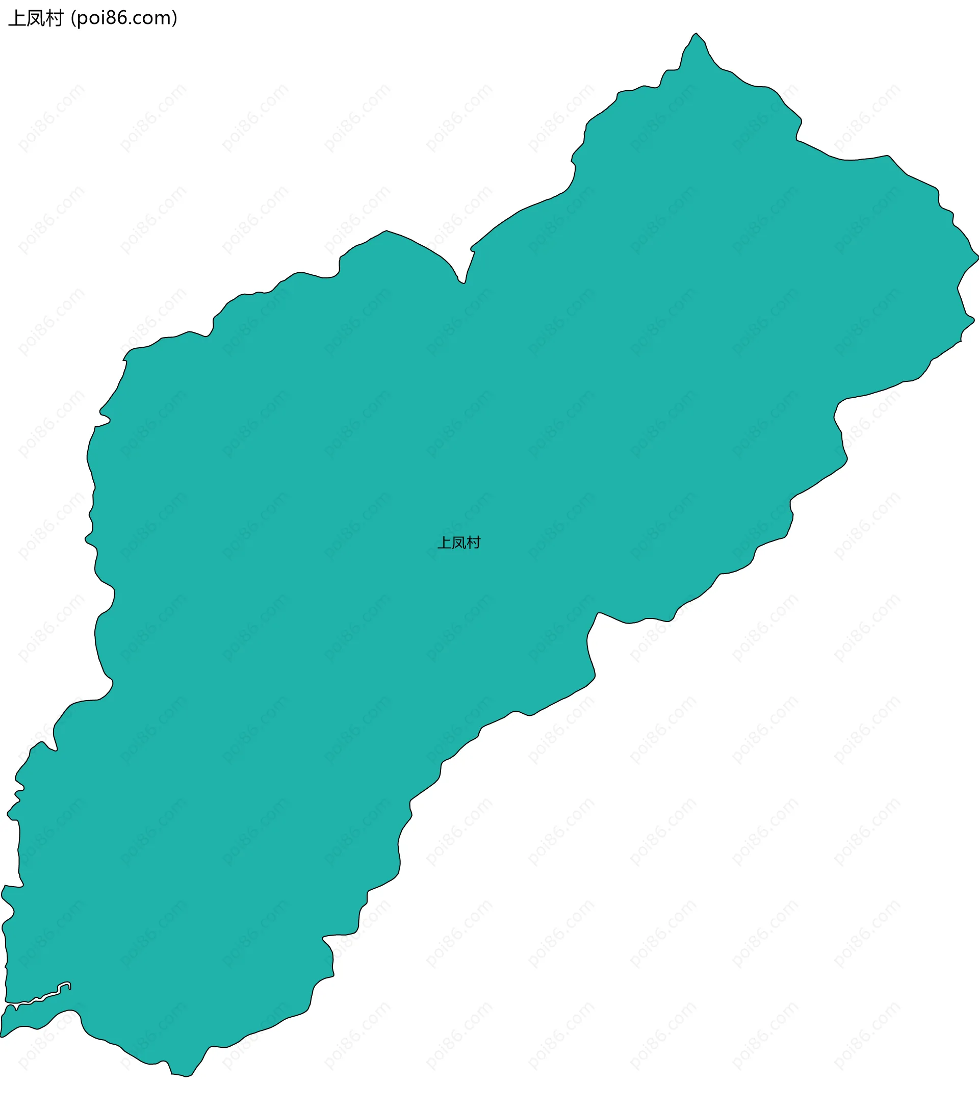 上凤村边界地图