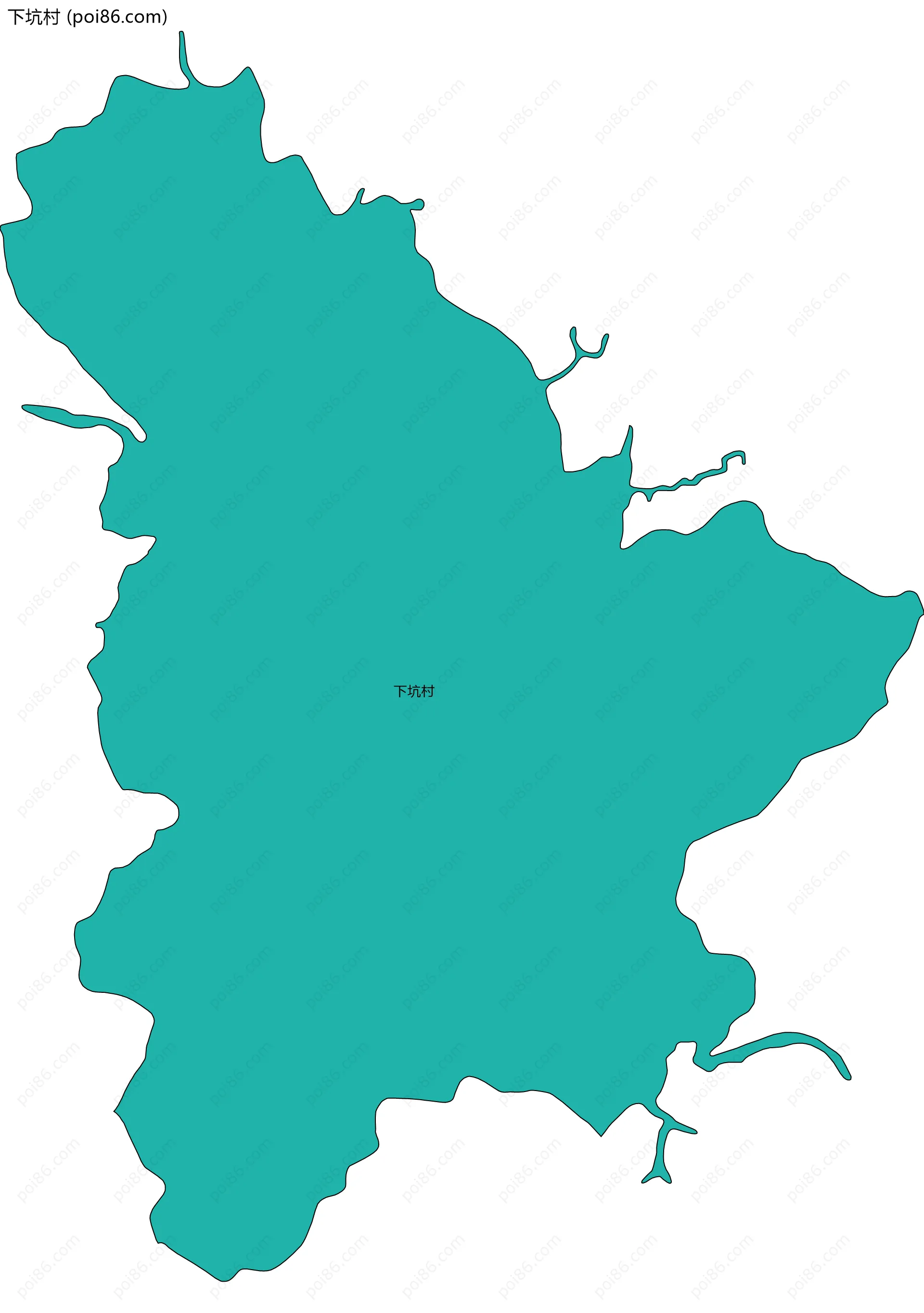 下坑村边界地图