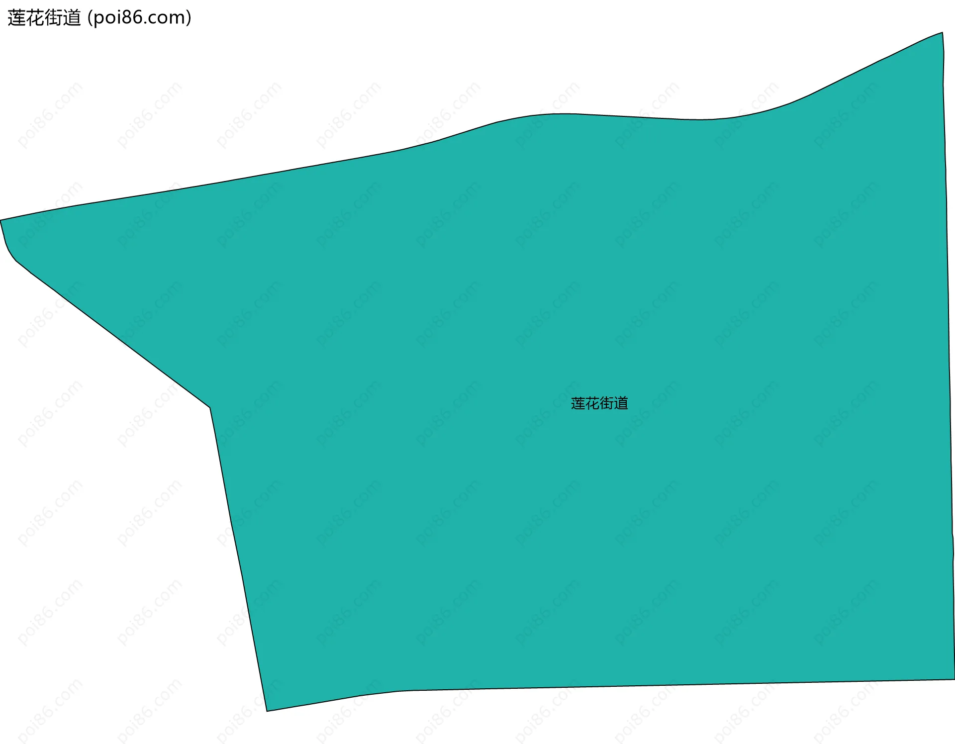 莲花街道边界地图