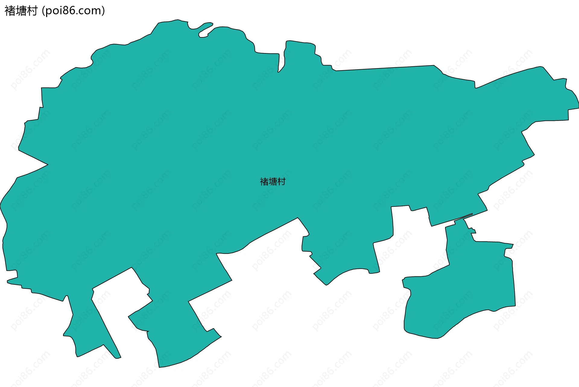 褚塘村边界地图