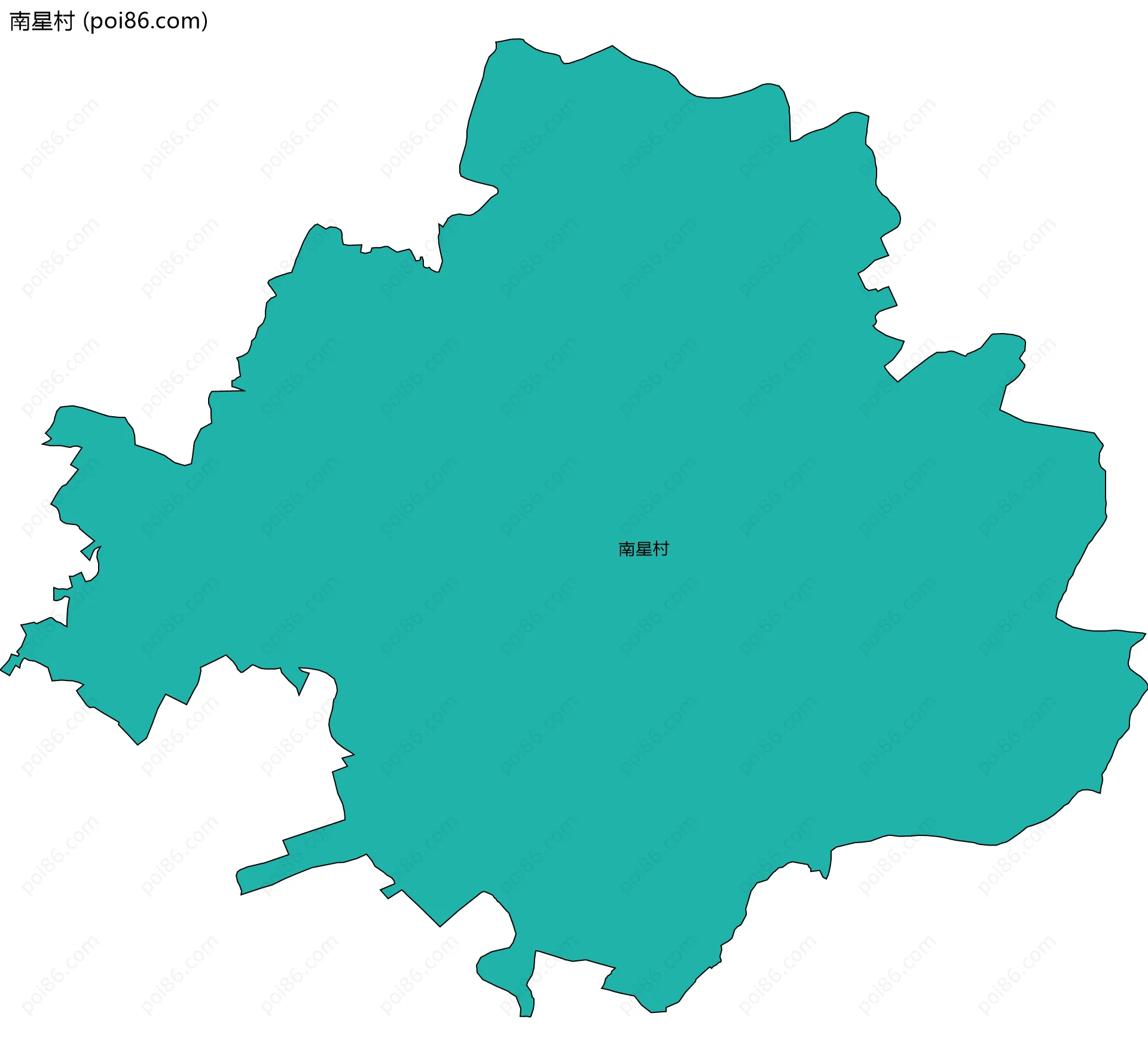 南星村边界地图