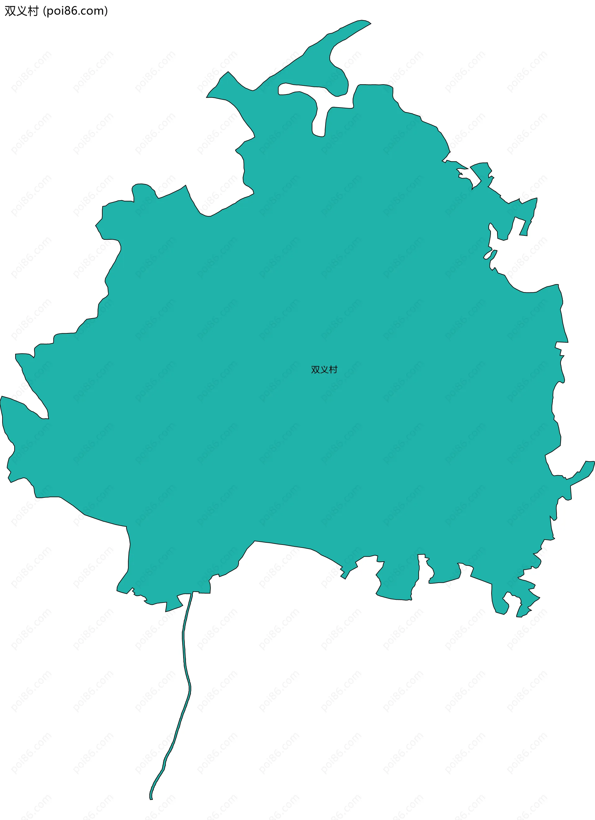 双义村边界地图