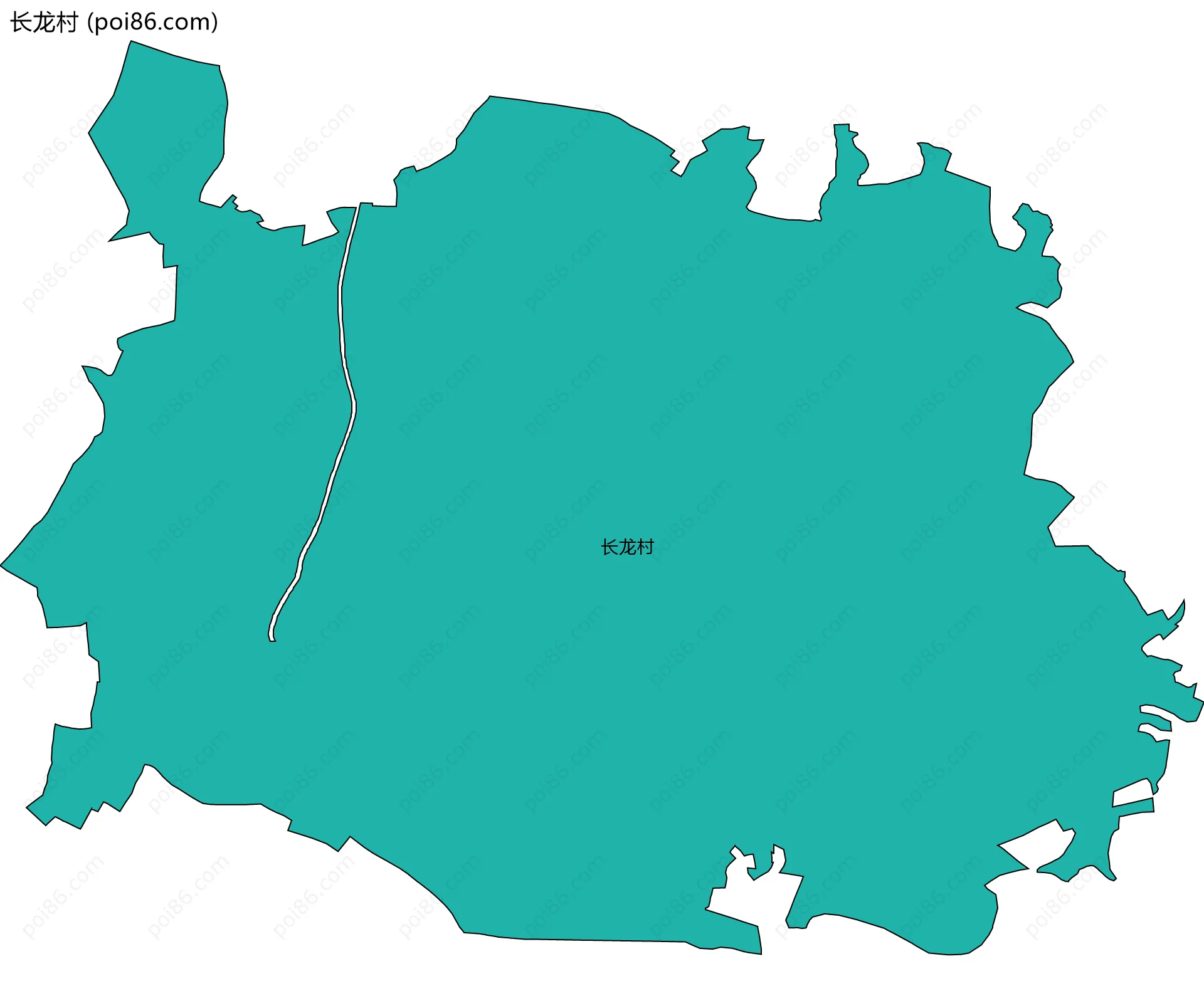 长龙村边界地图