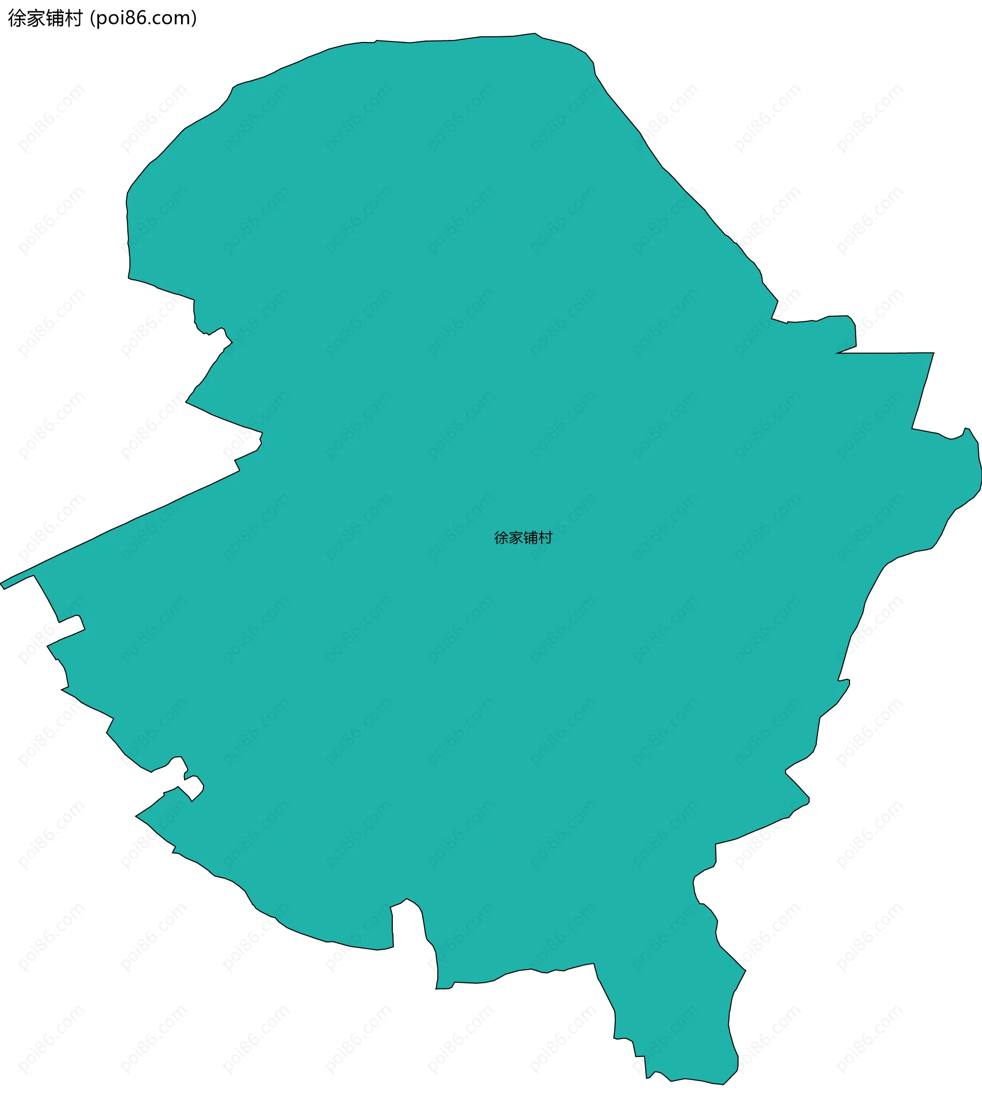 徐家铺村边界地图