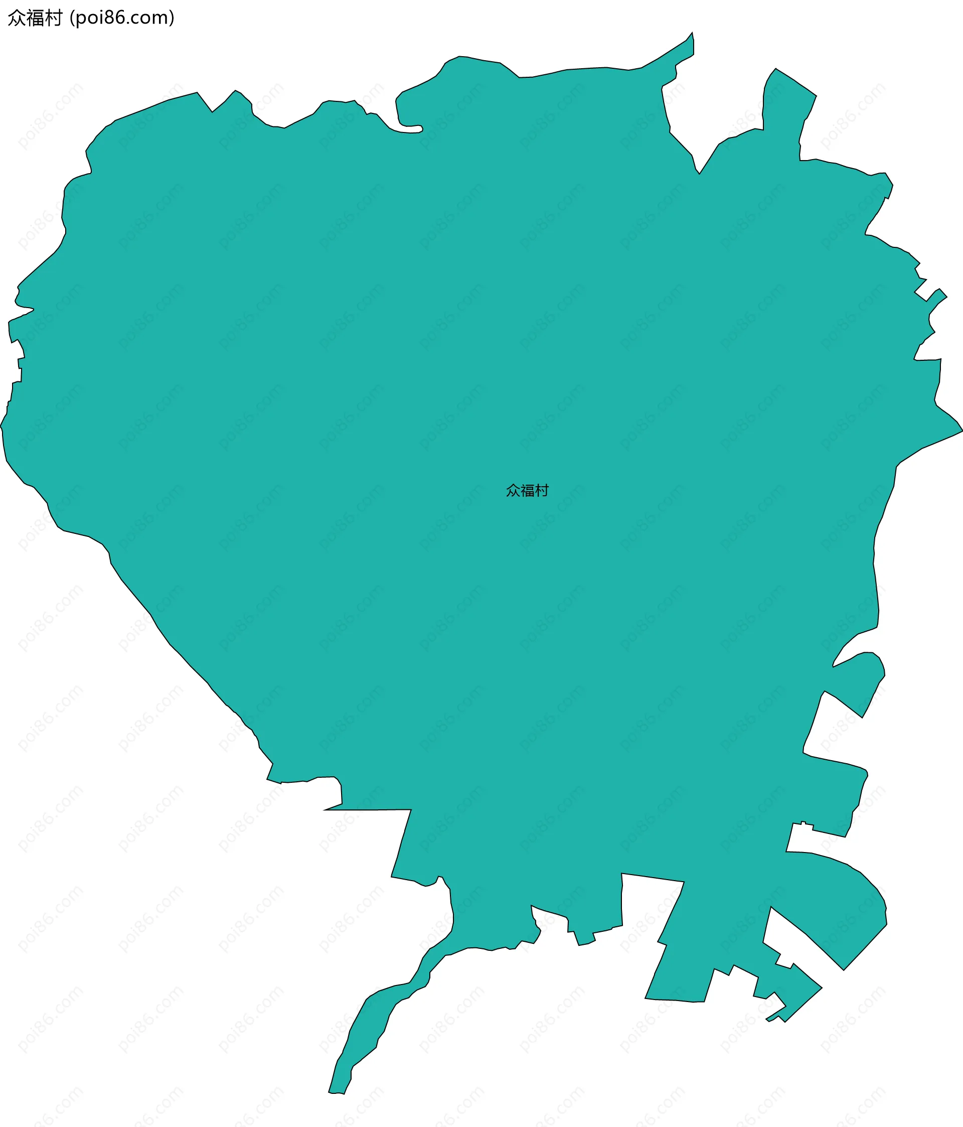 众福村边界地图