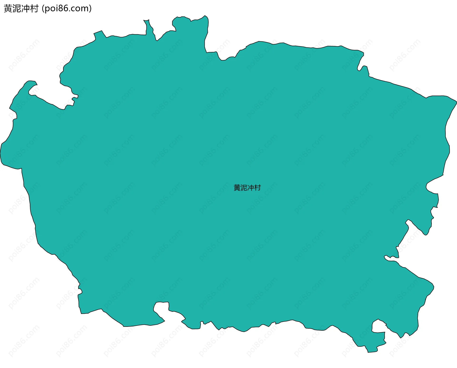 黄泥冲村边界地图
