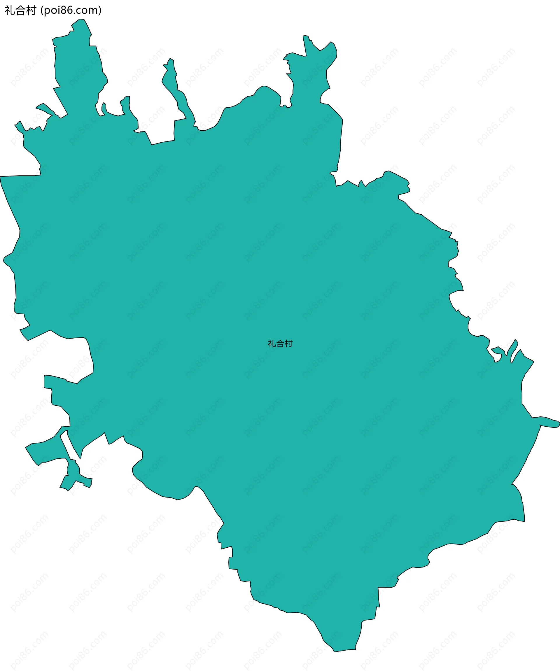 礼合村边界地图