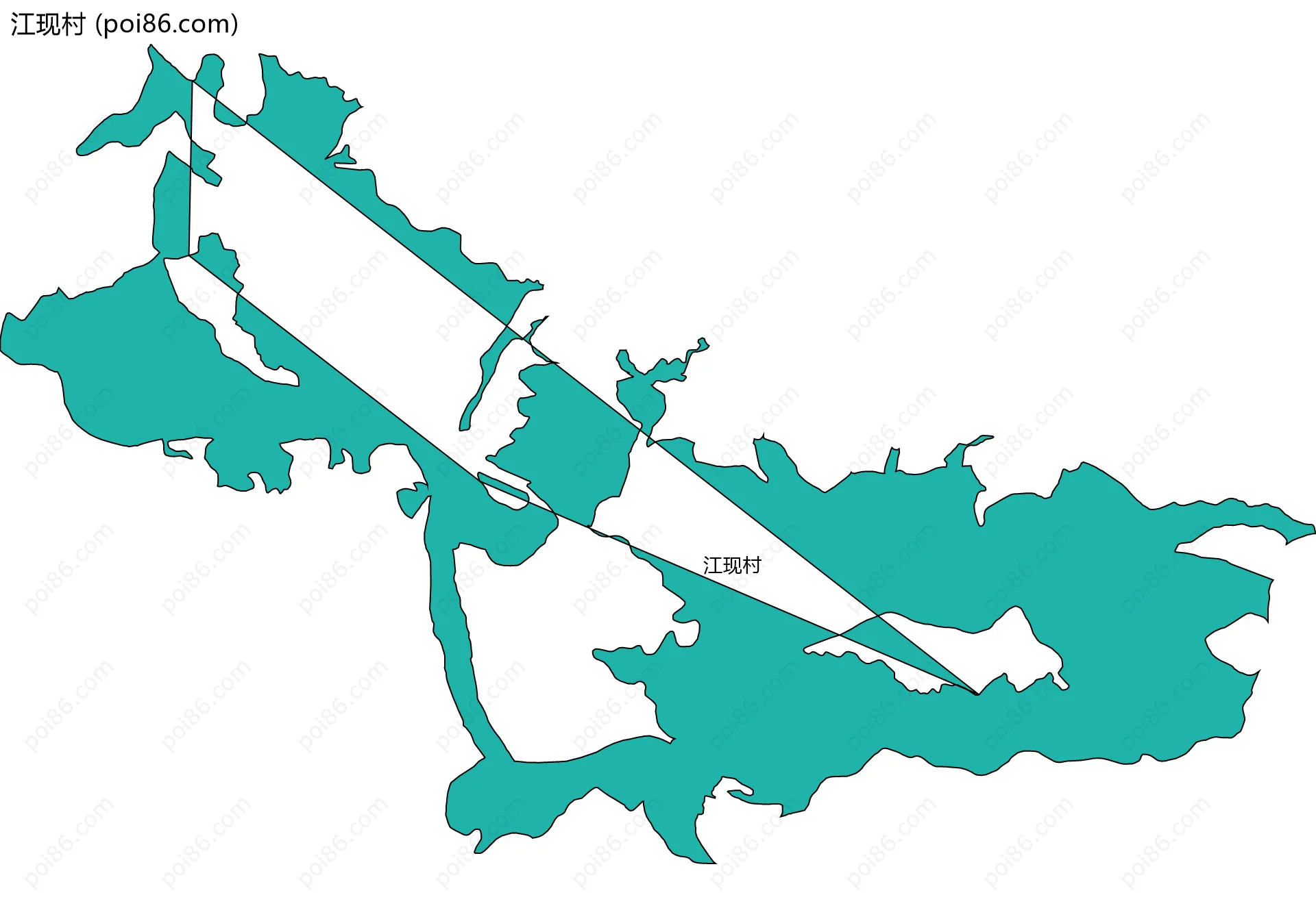 江现村边界地图