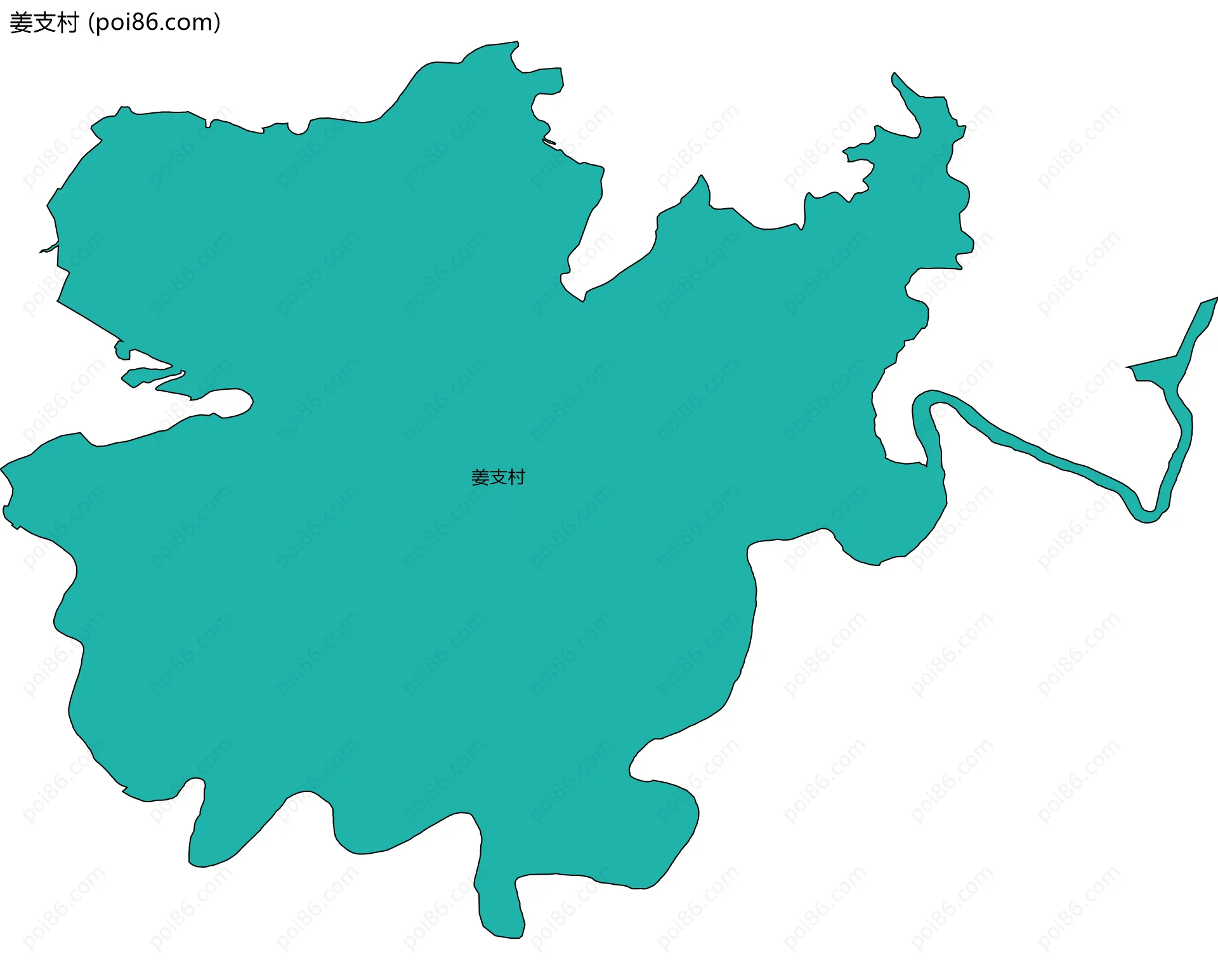 姜支村边界地图