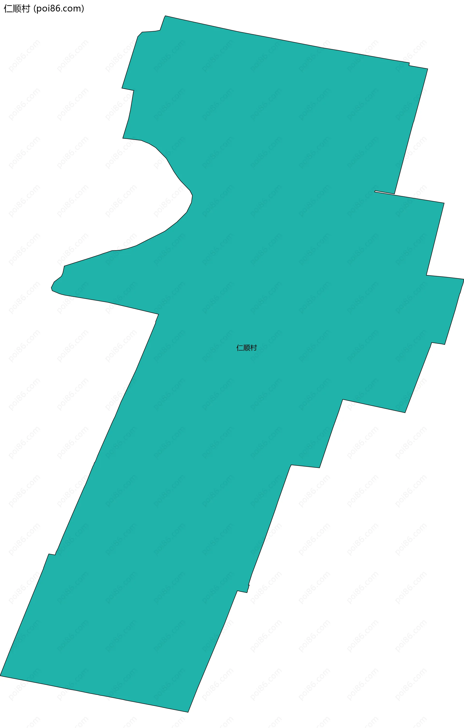 仁顺村边界地图