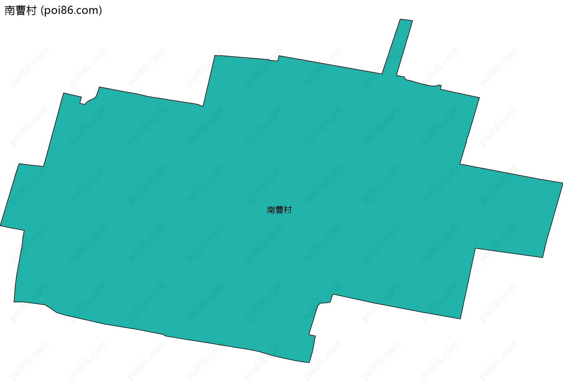 南曹村边界地图