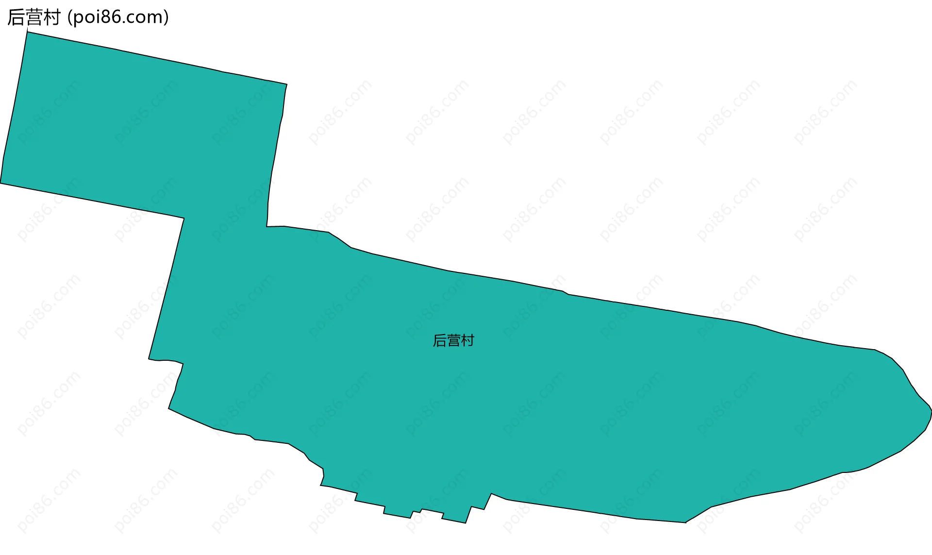 后营村边界地图