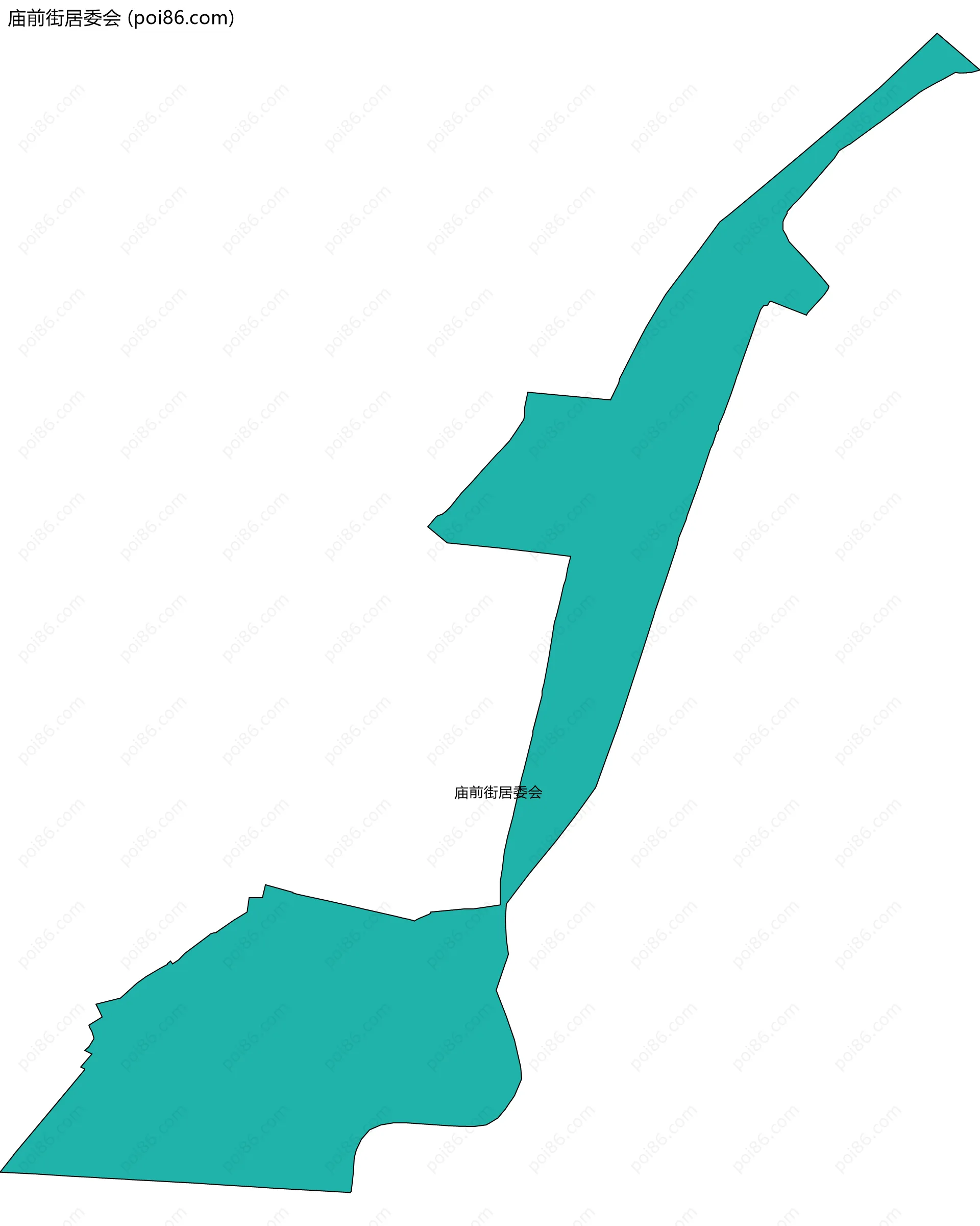 庙前街居委会边界地图