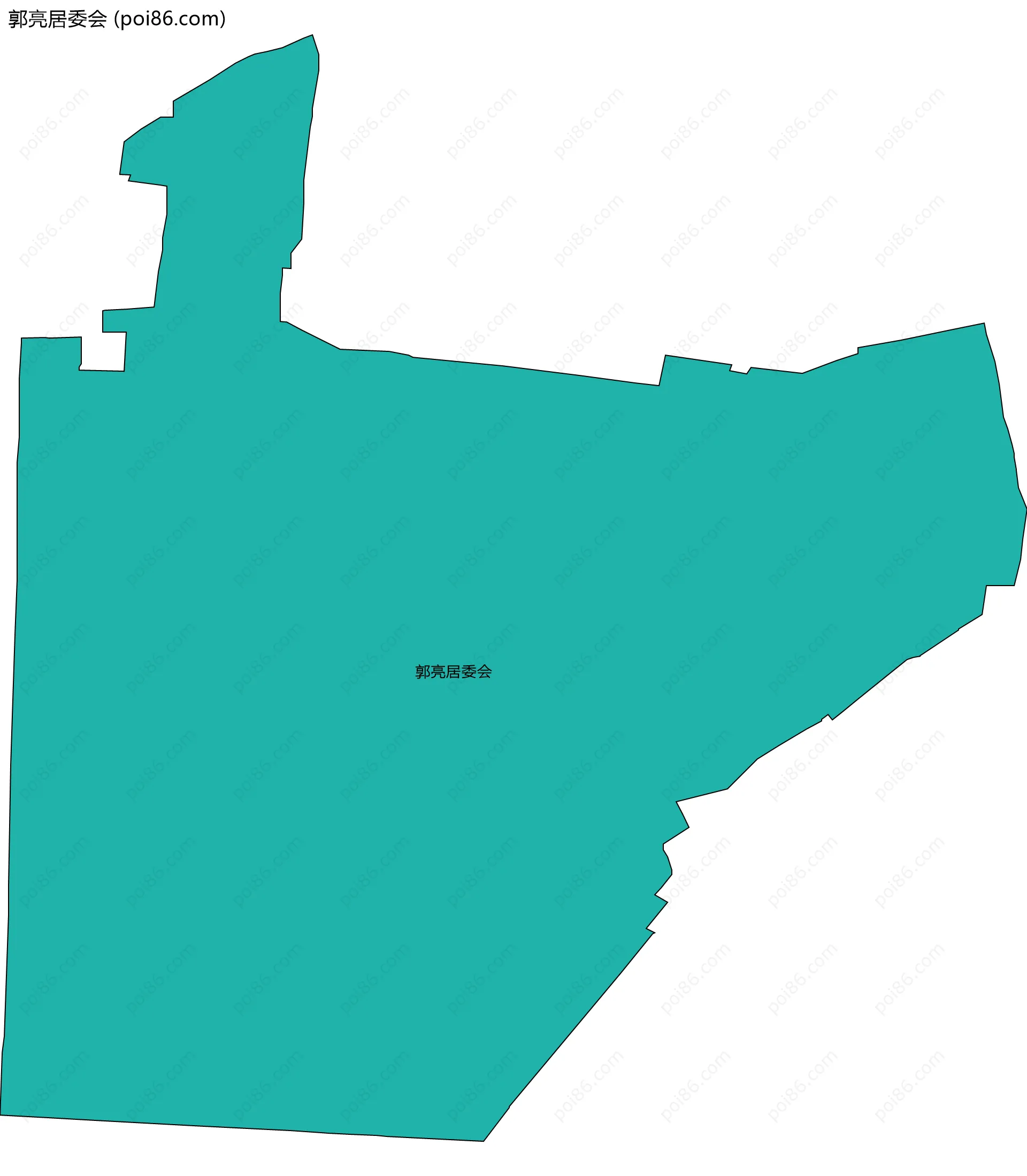 郭亮居委会边界地图