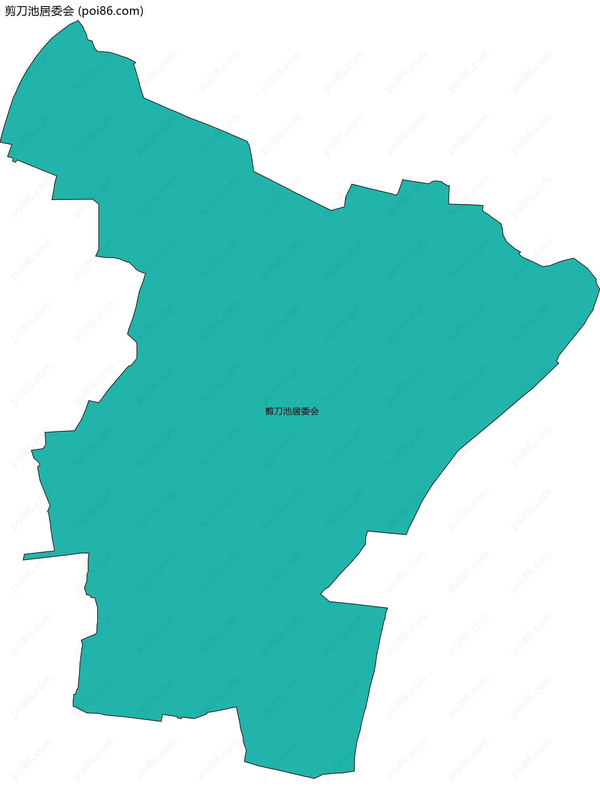 剪刀池居委会边界地图