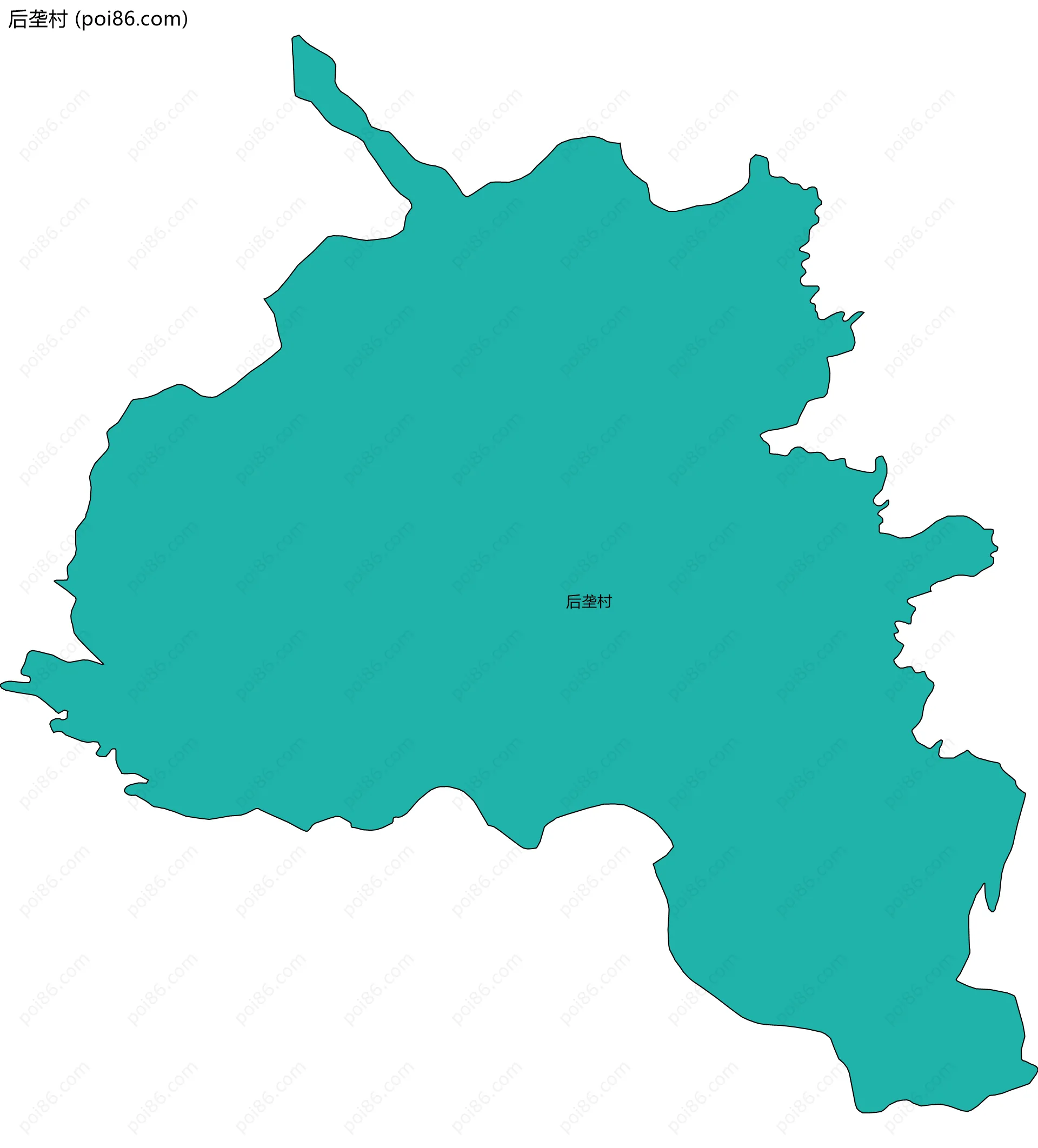 后垄村边界地图