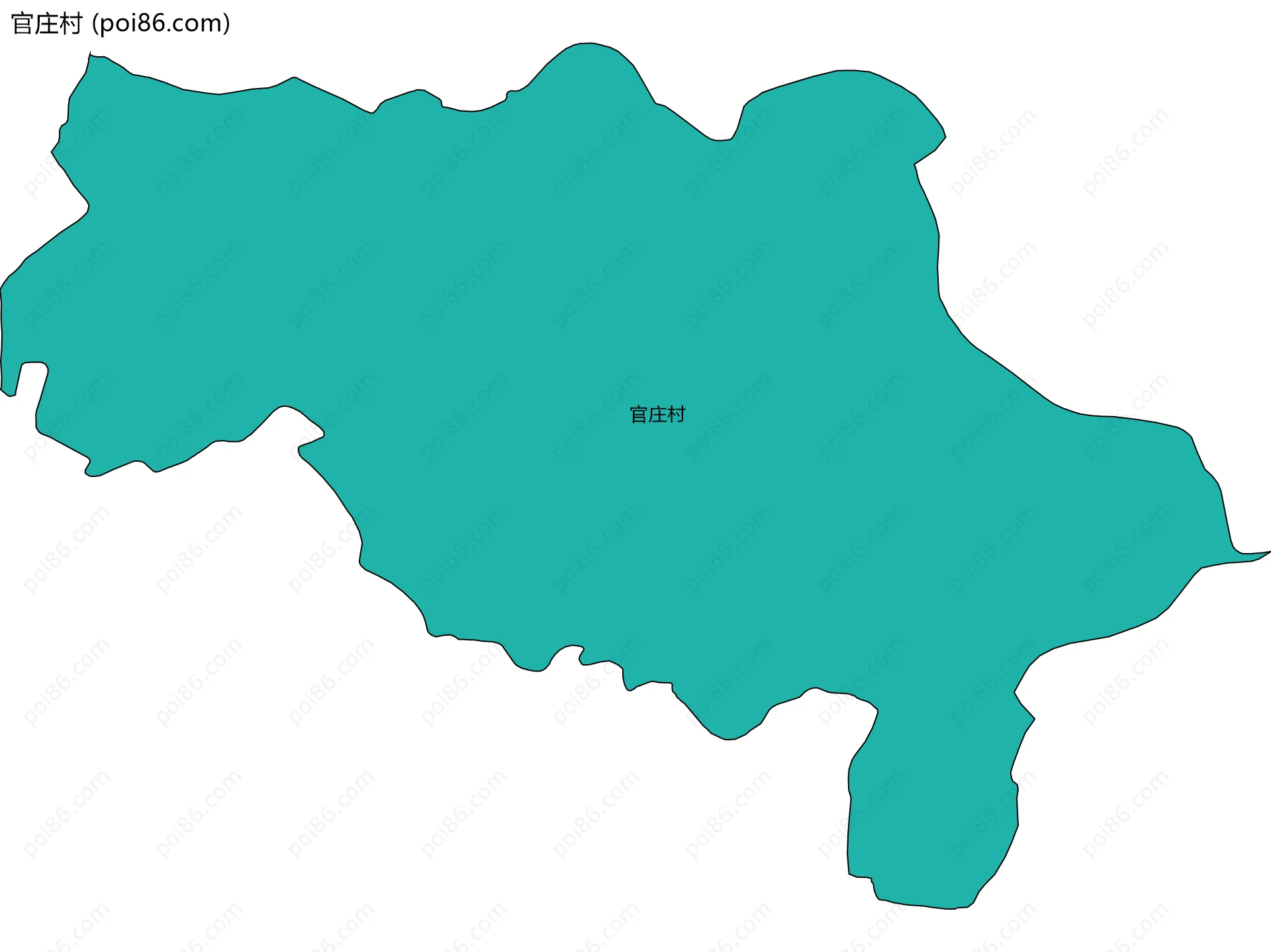 官庄村边界地图