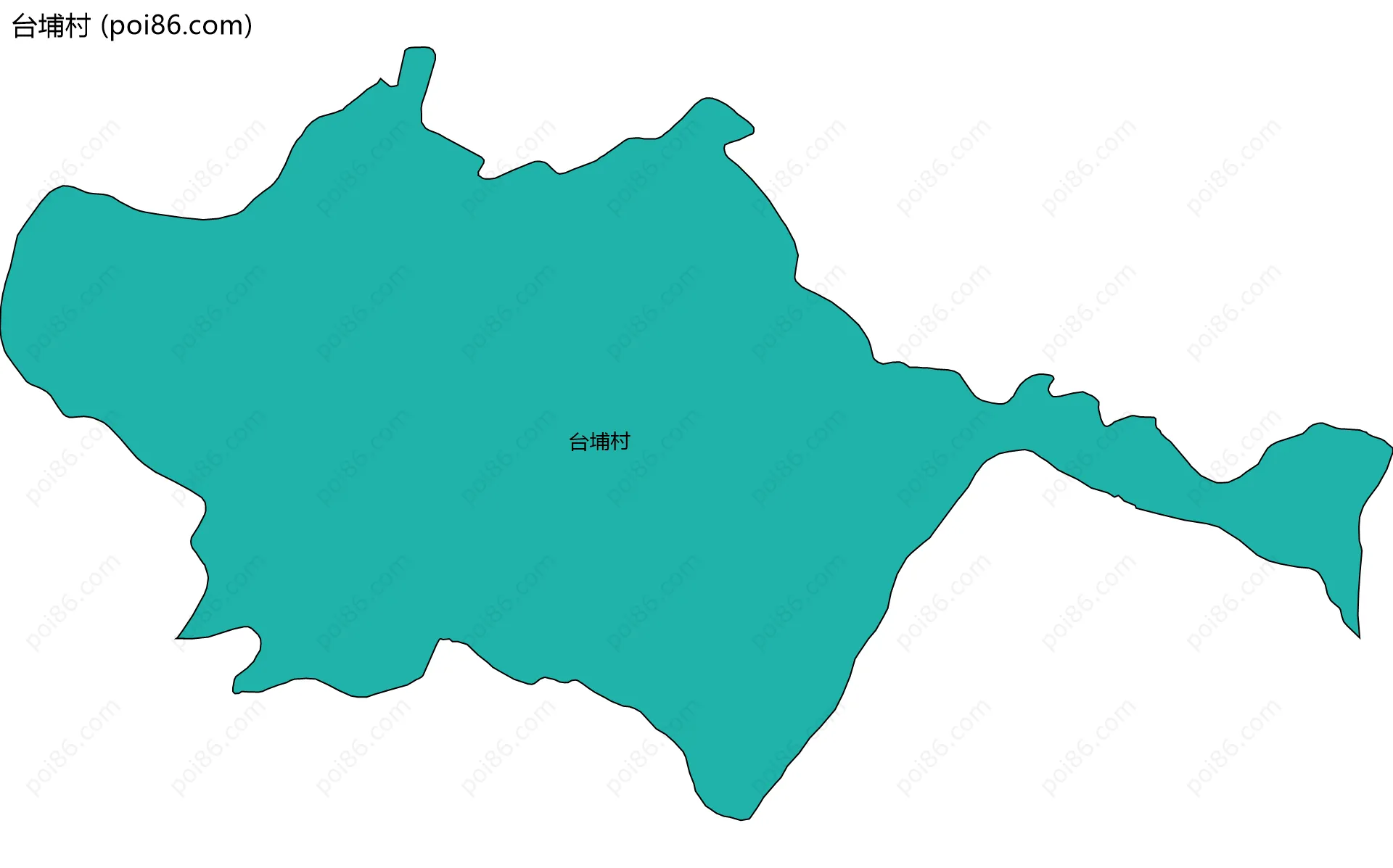 台埔村边界地图