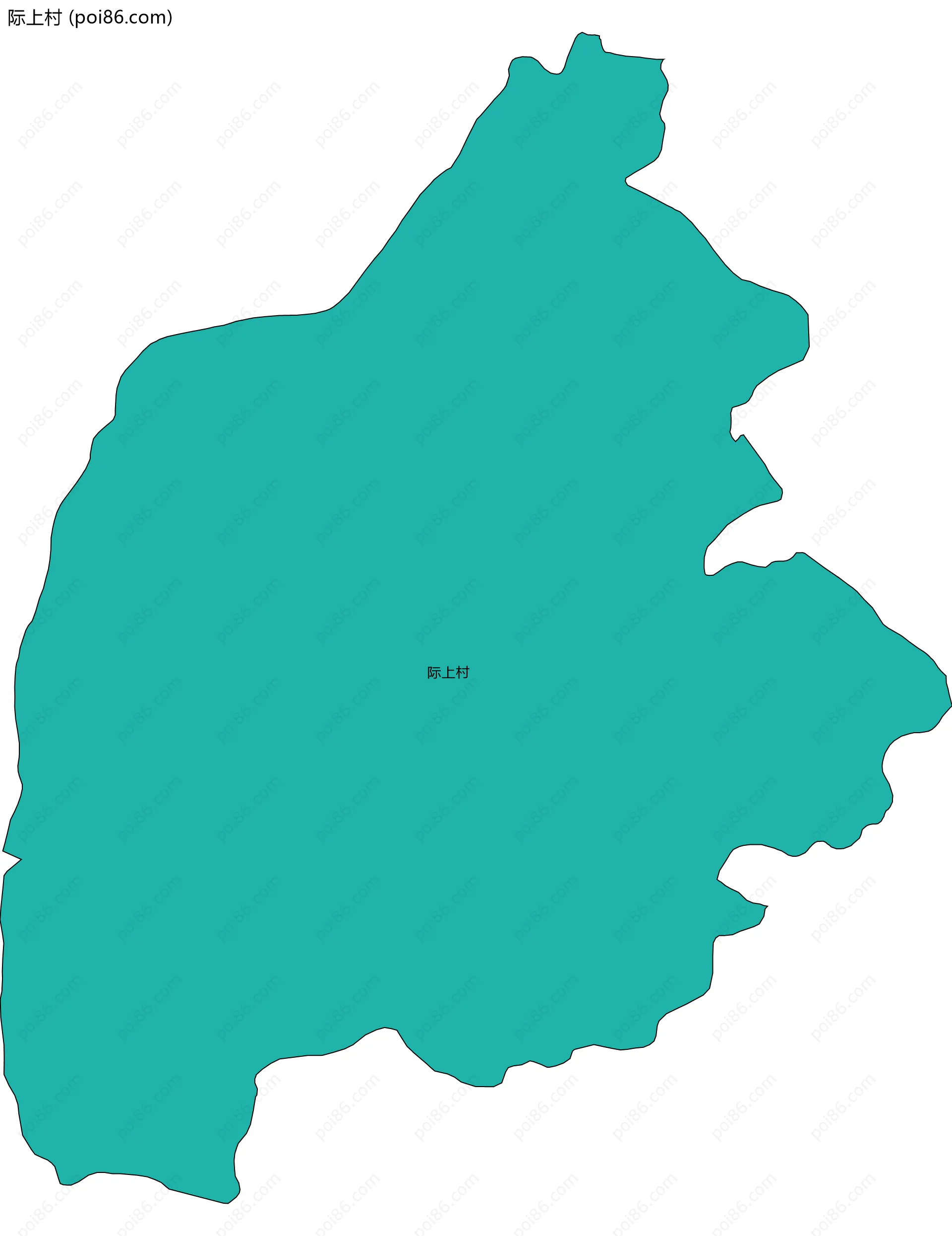 际上村边界地图