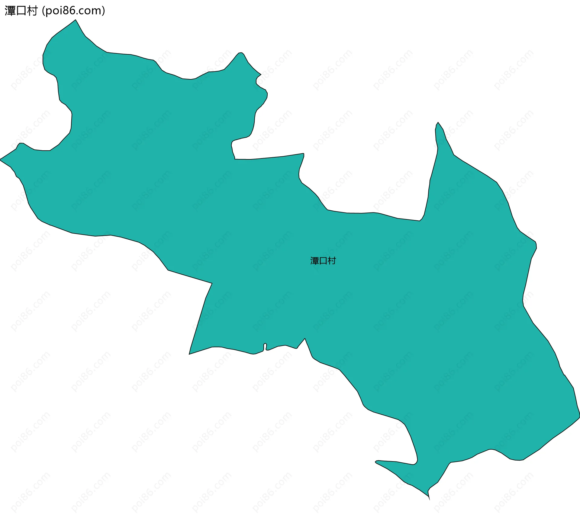 潭口村边界地图