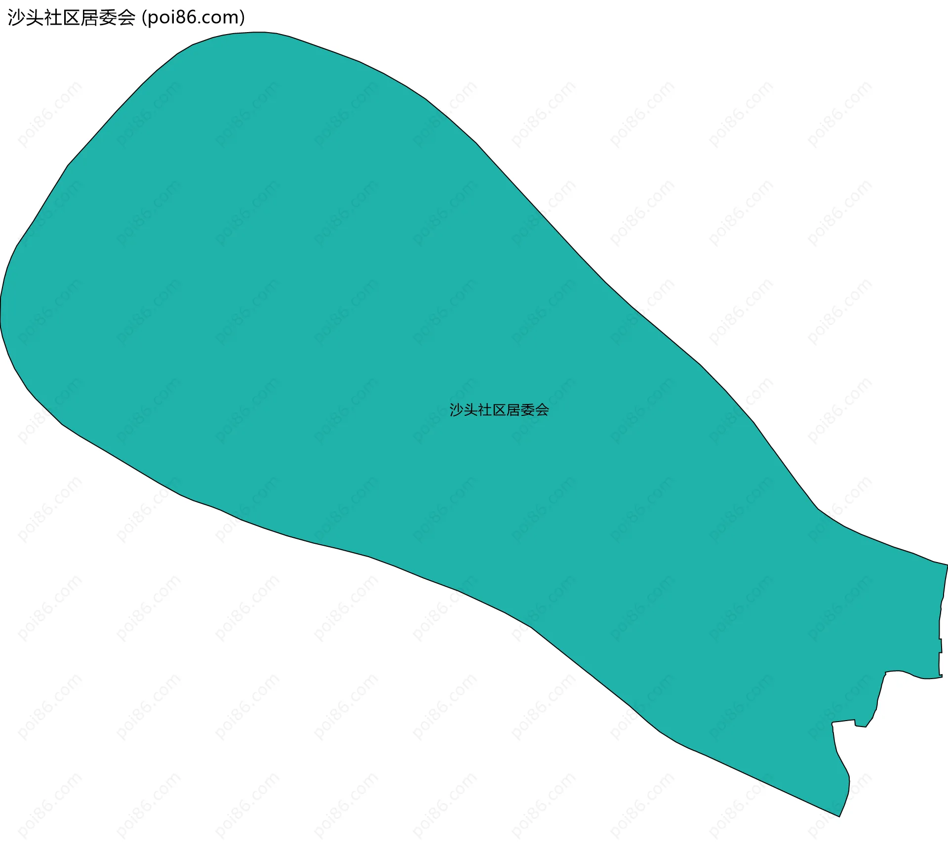 沙头社区居委会边界地图