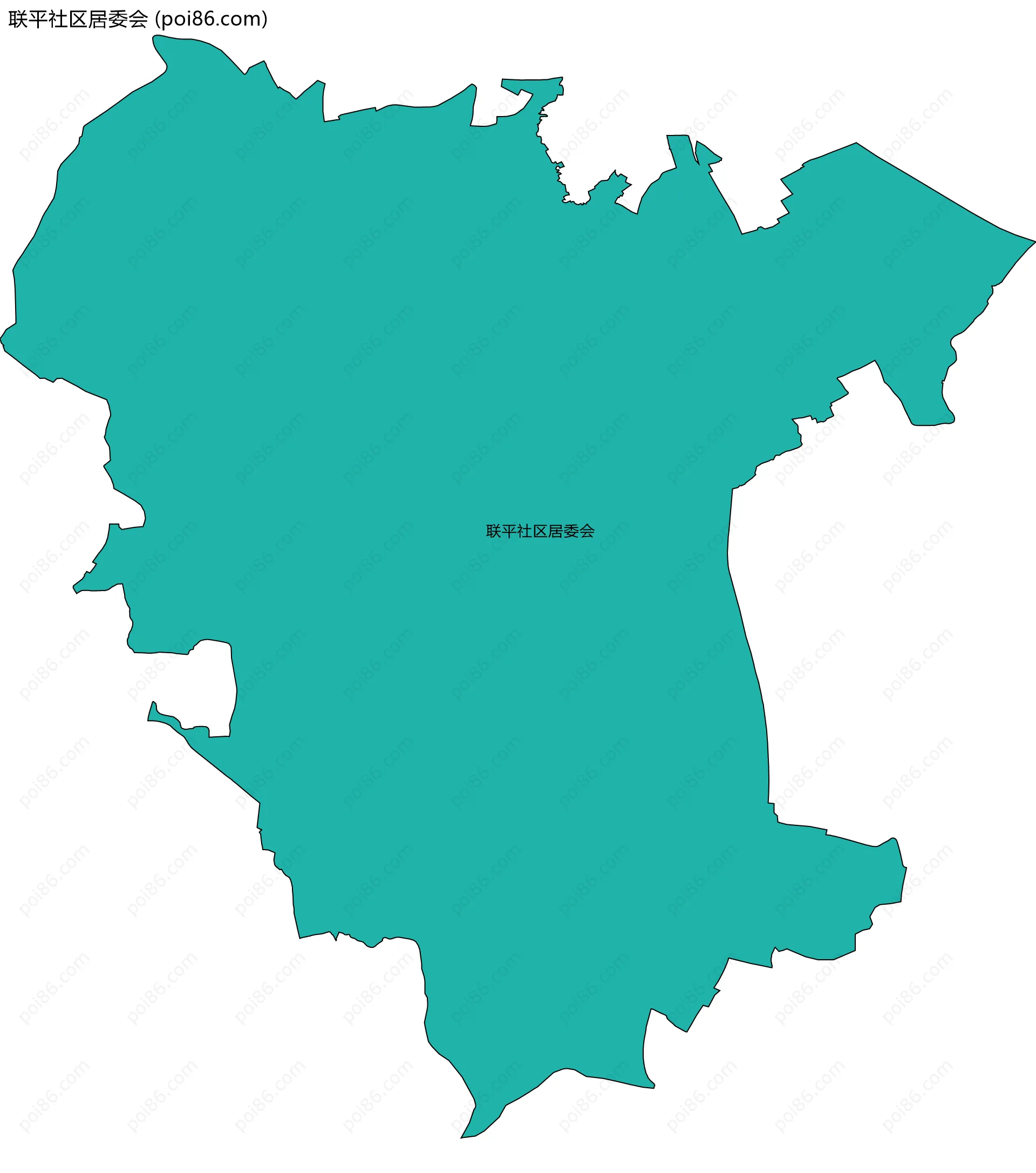 联平社区居委会边界地图