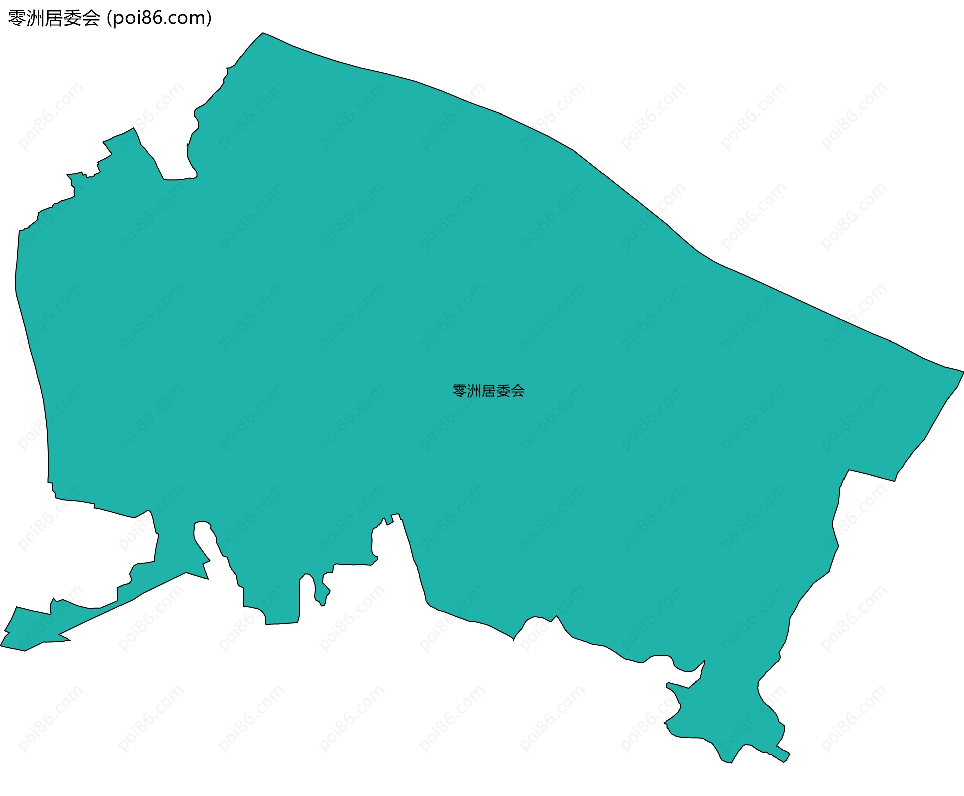零洲居委会边界地图