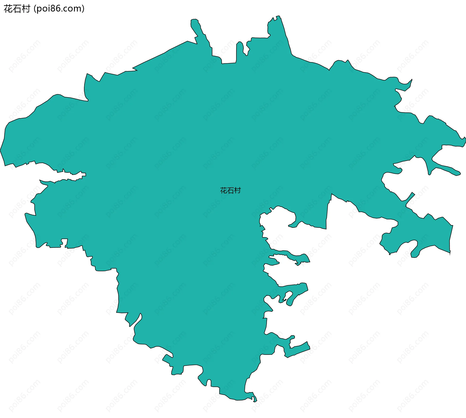 花石村边界地图