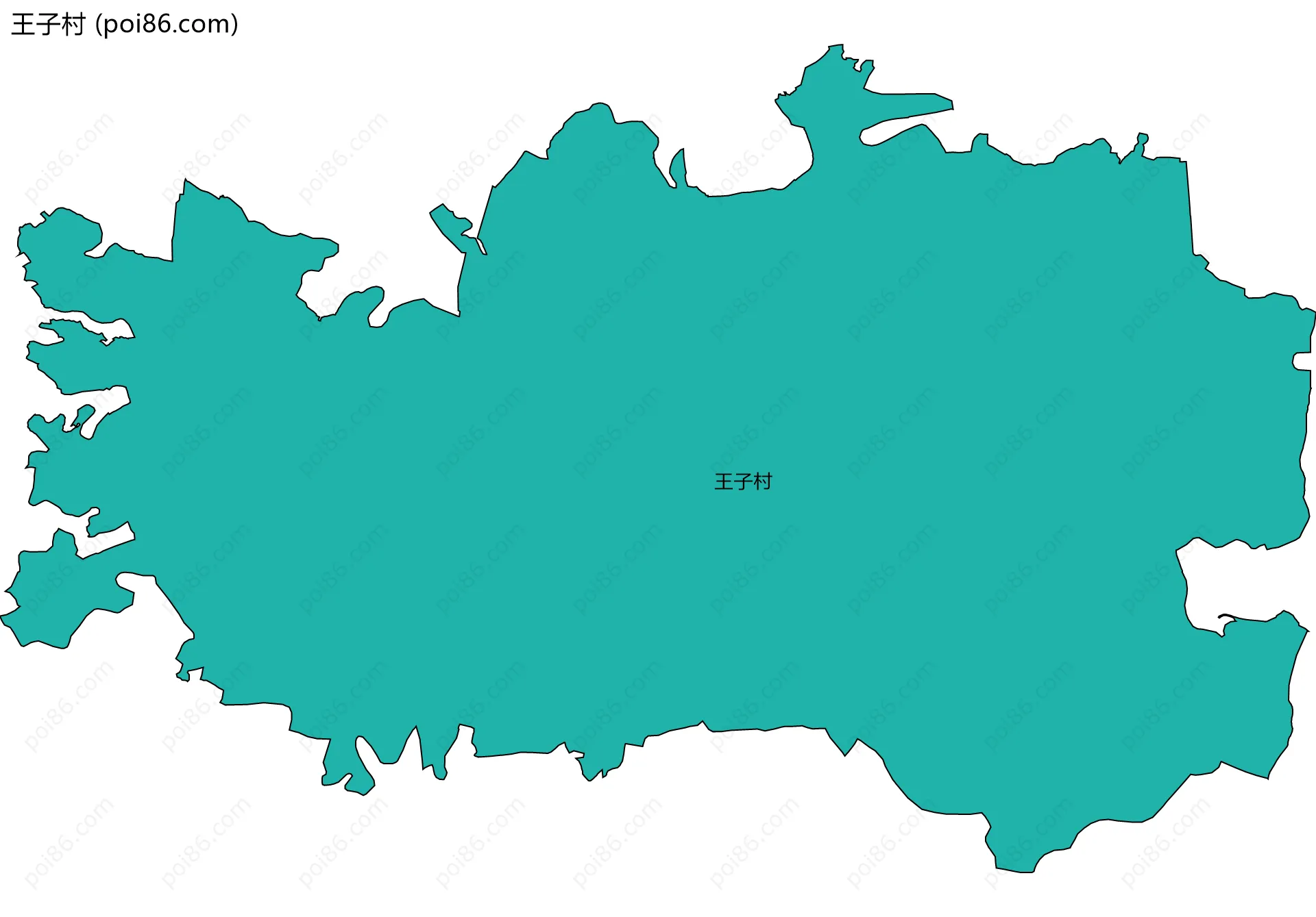 王子村边界地图