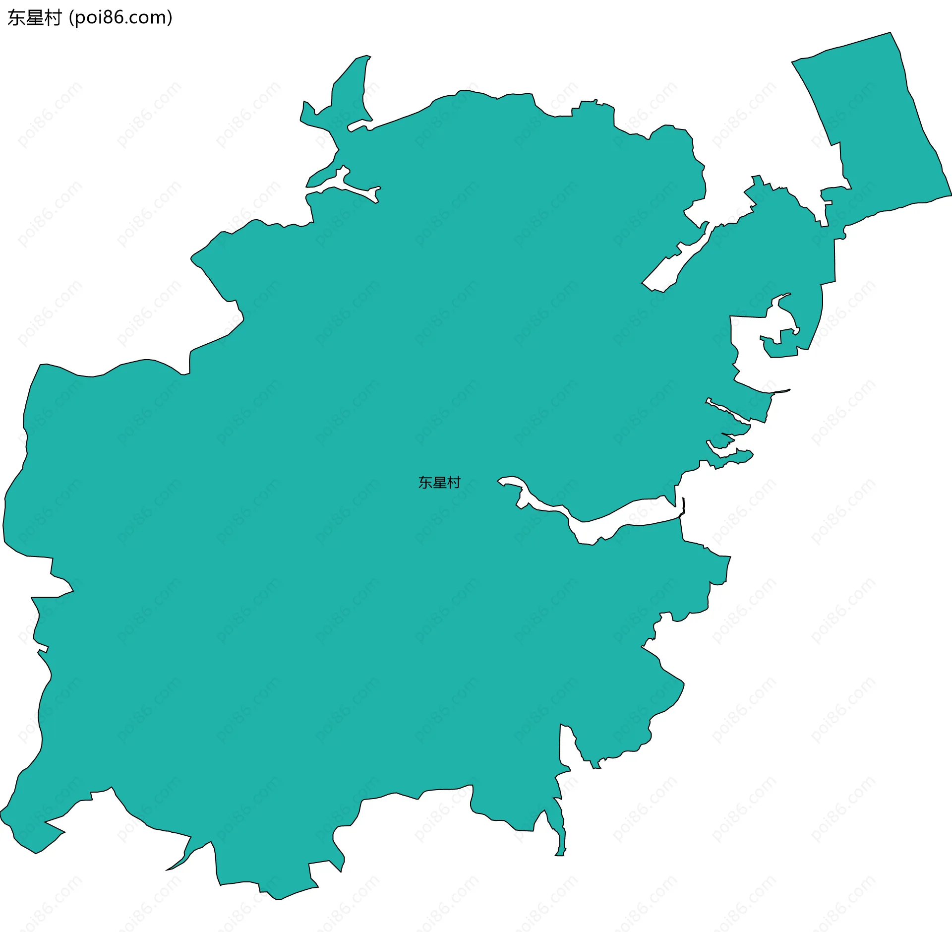 东星村边界地图