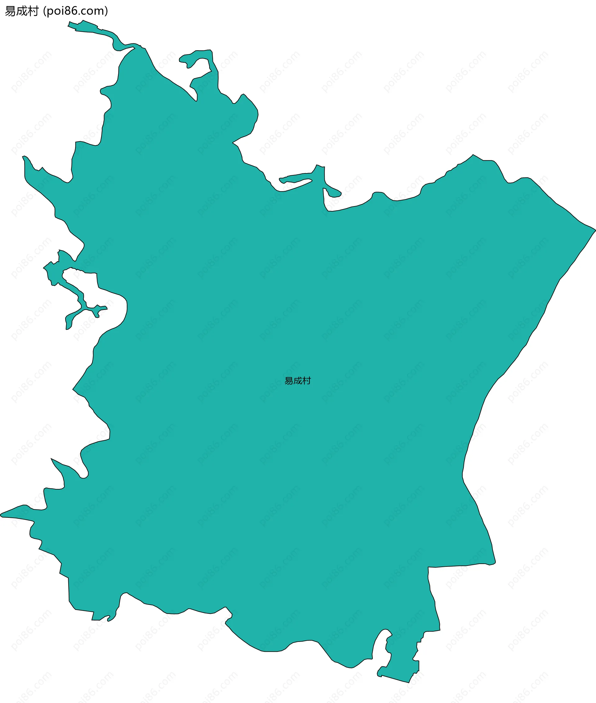 易成村边界地图