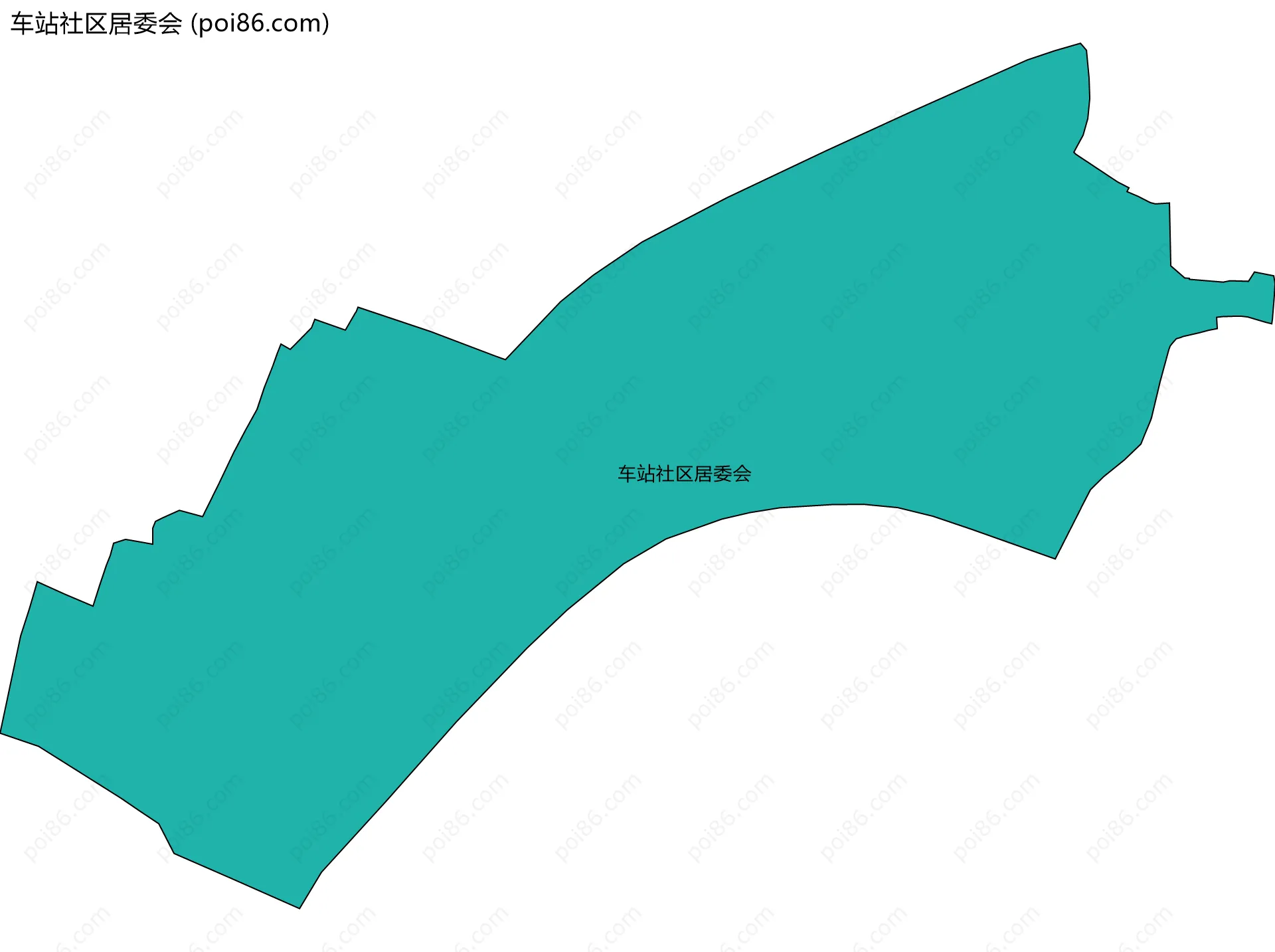 车站社区居委会边界地图