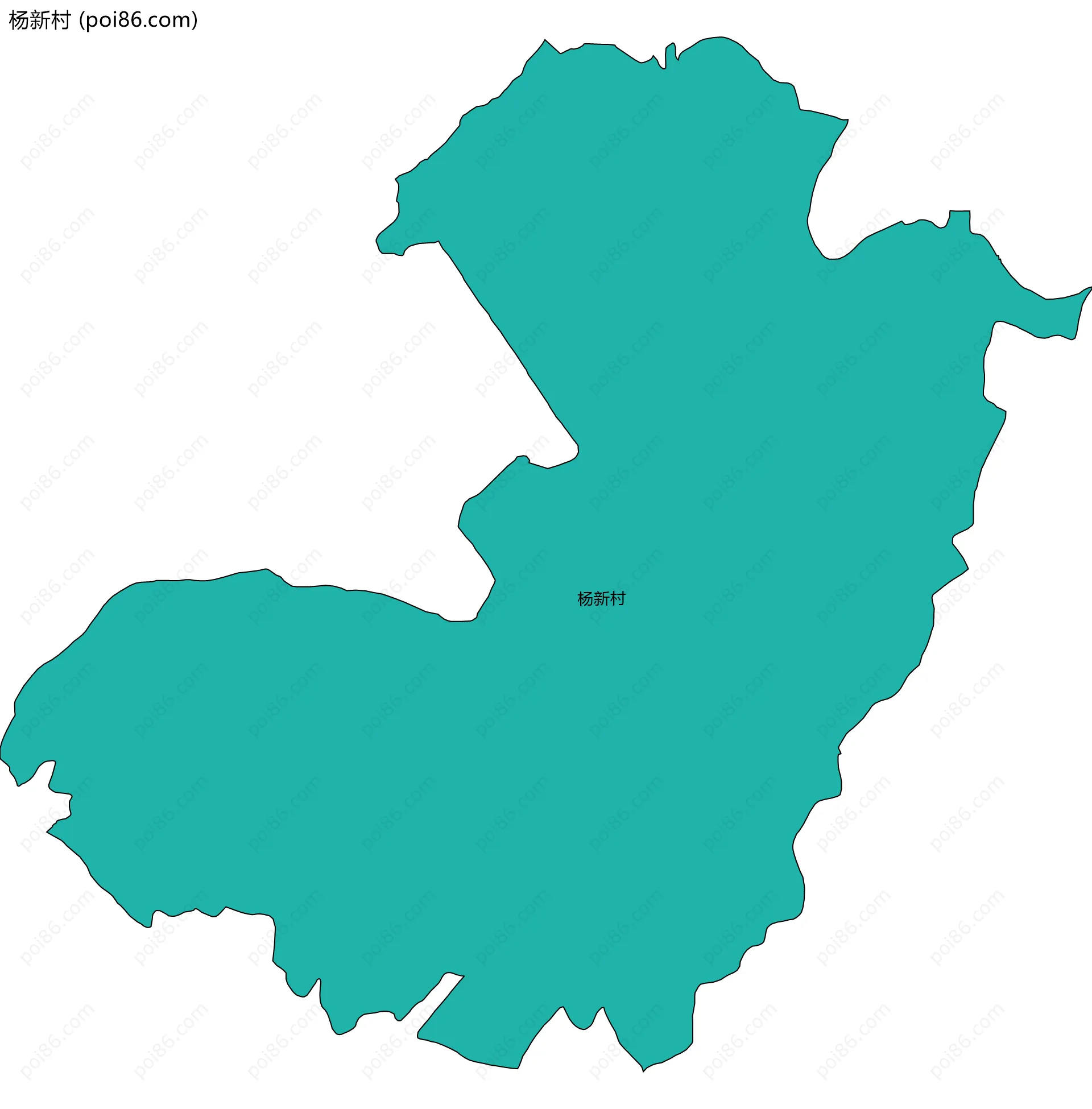 杨新村边界地图