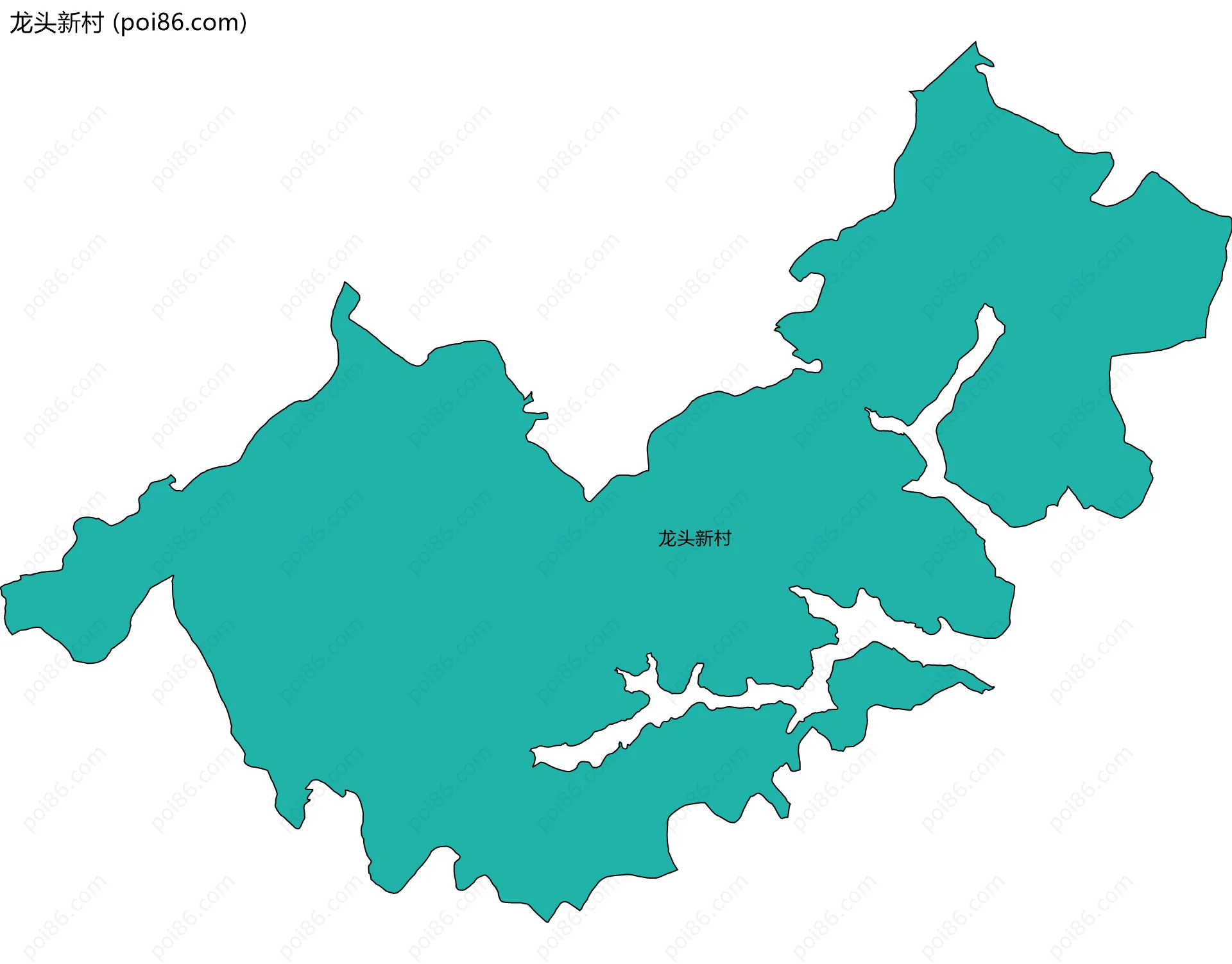 龙头新村边界地图