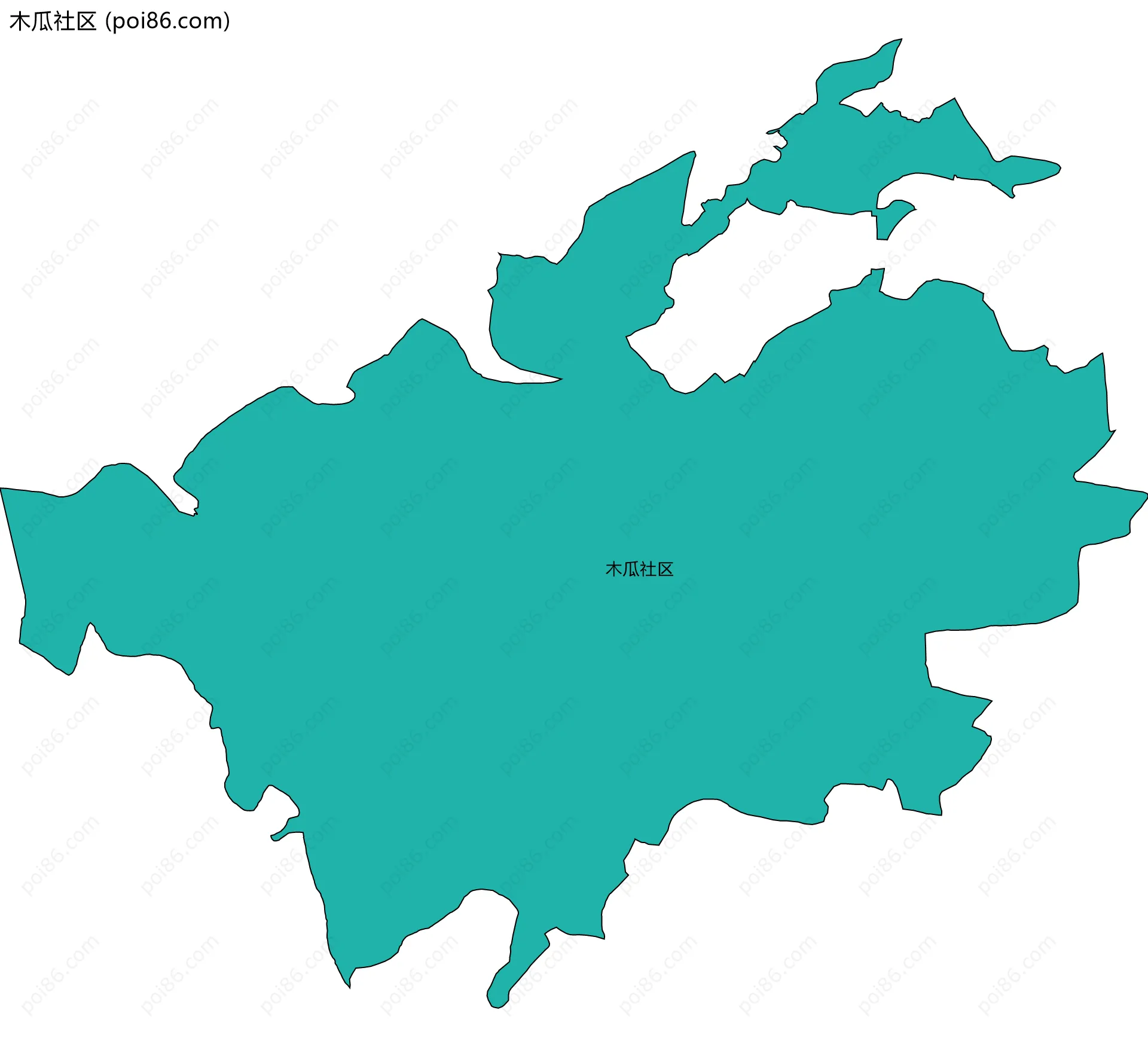 木瓜社区边界地图