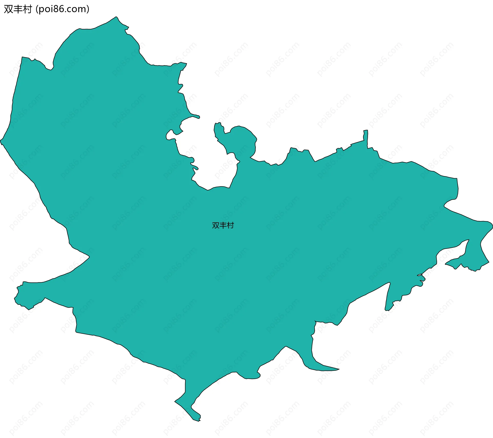 双丰村边界地图