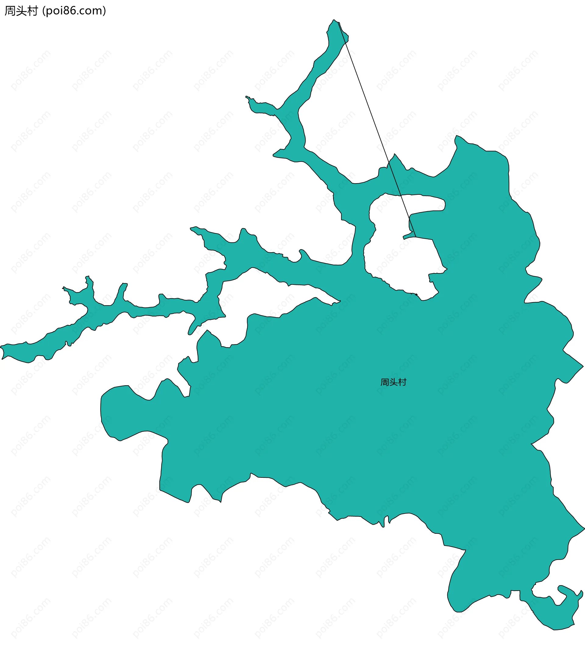 周头村边界地图