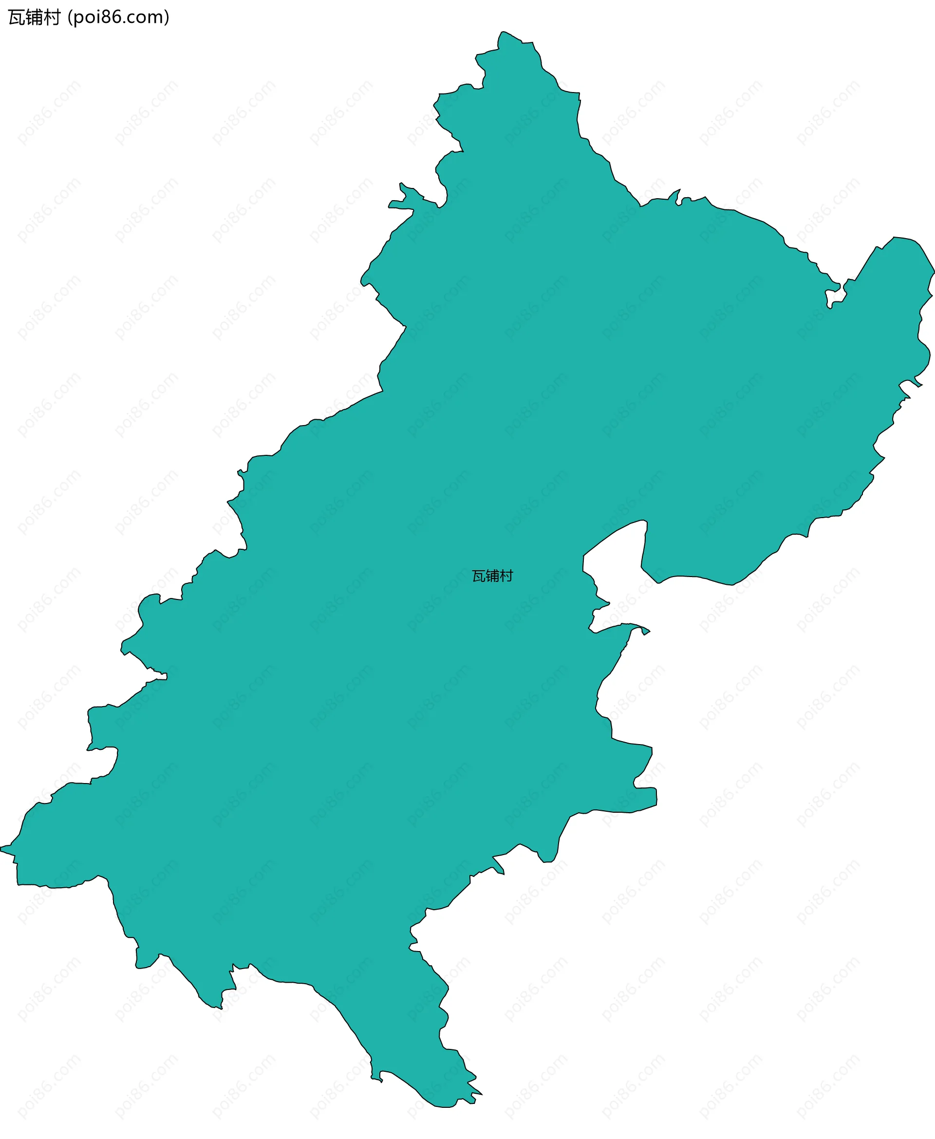 瓦铺村边界地图