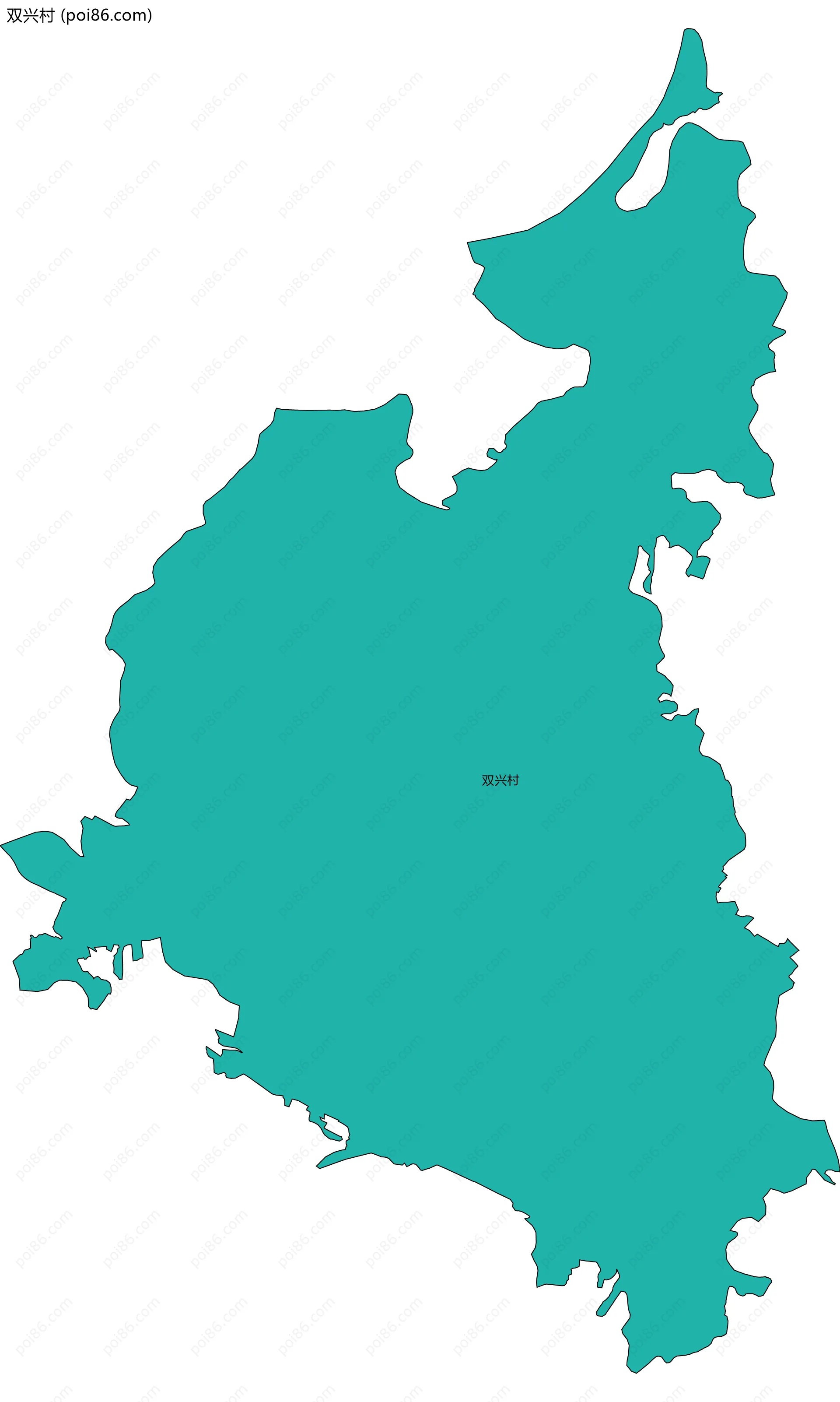 双兴村边界地图