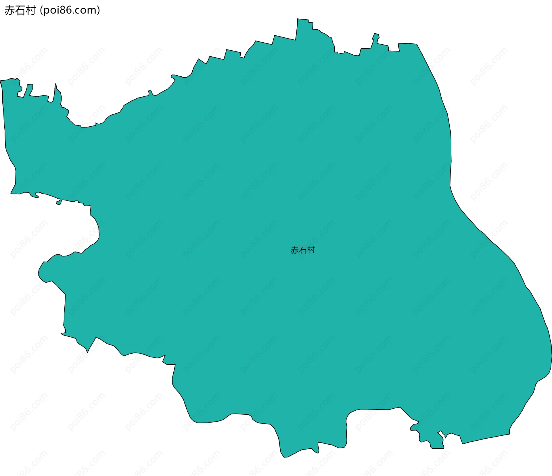 赤石村边界地图